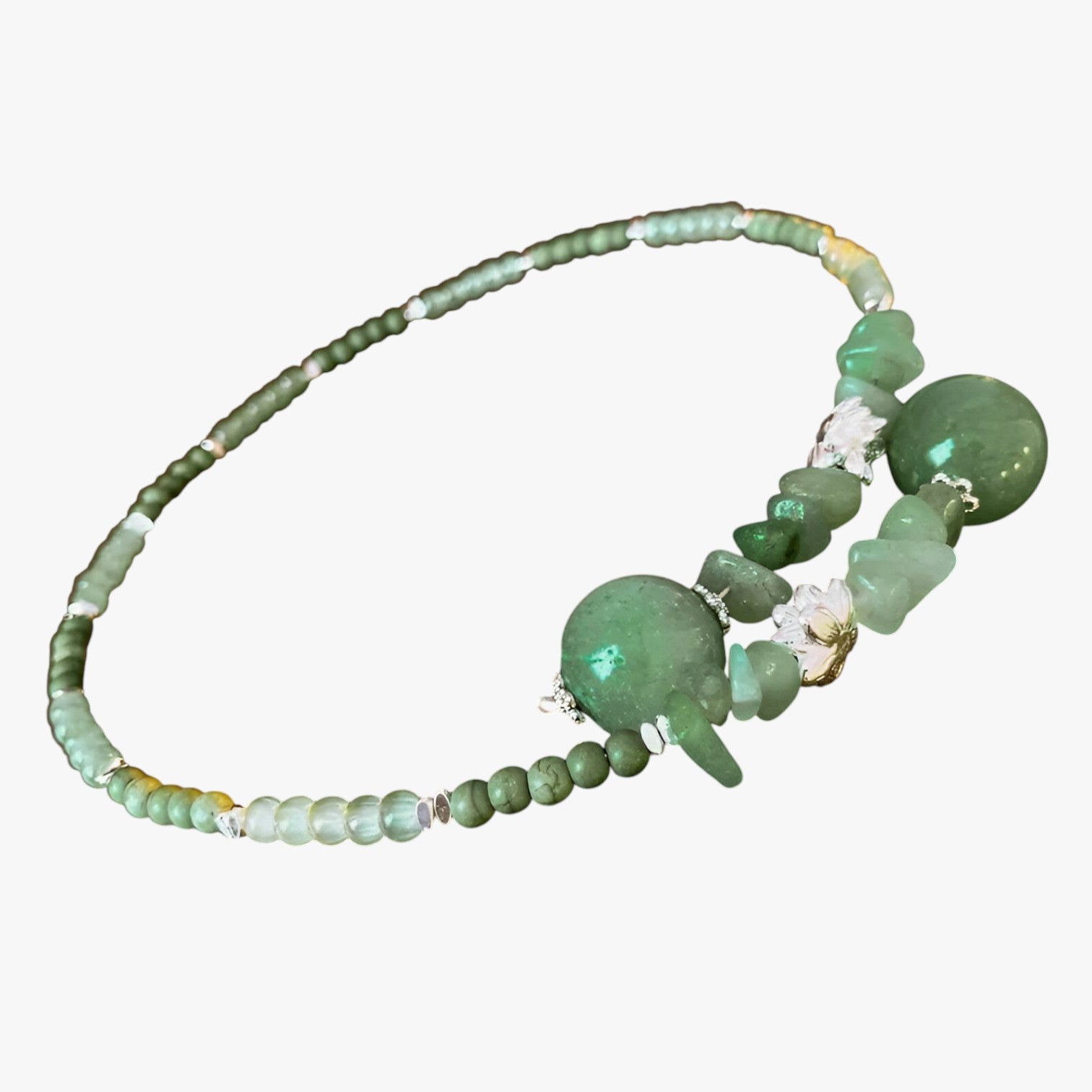 Vivian | Elegante e senza tempo: collana choker in giada orientale per un look raffinato - Collo-Verde - elegant womens necklaces Fashion Necklaces Necklace Necklaces for Women - Concept Palermo