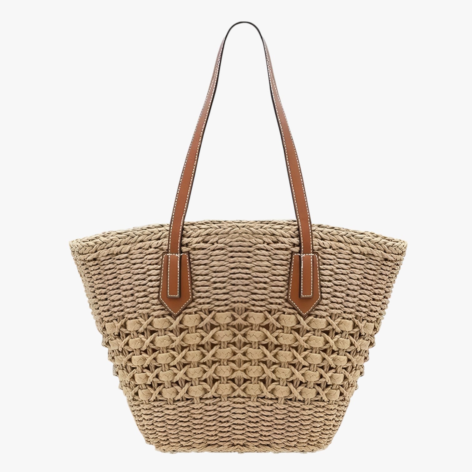 Leilani | Borsa a tracolla in paglia intrecciata per donna - Leggera e spaziosa borsa estiva - - handbags Women's handbags - Concept Palermo