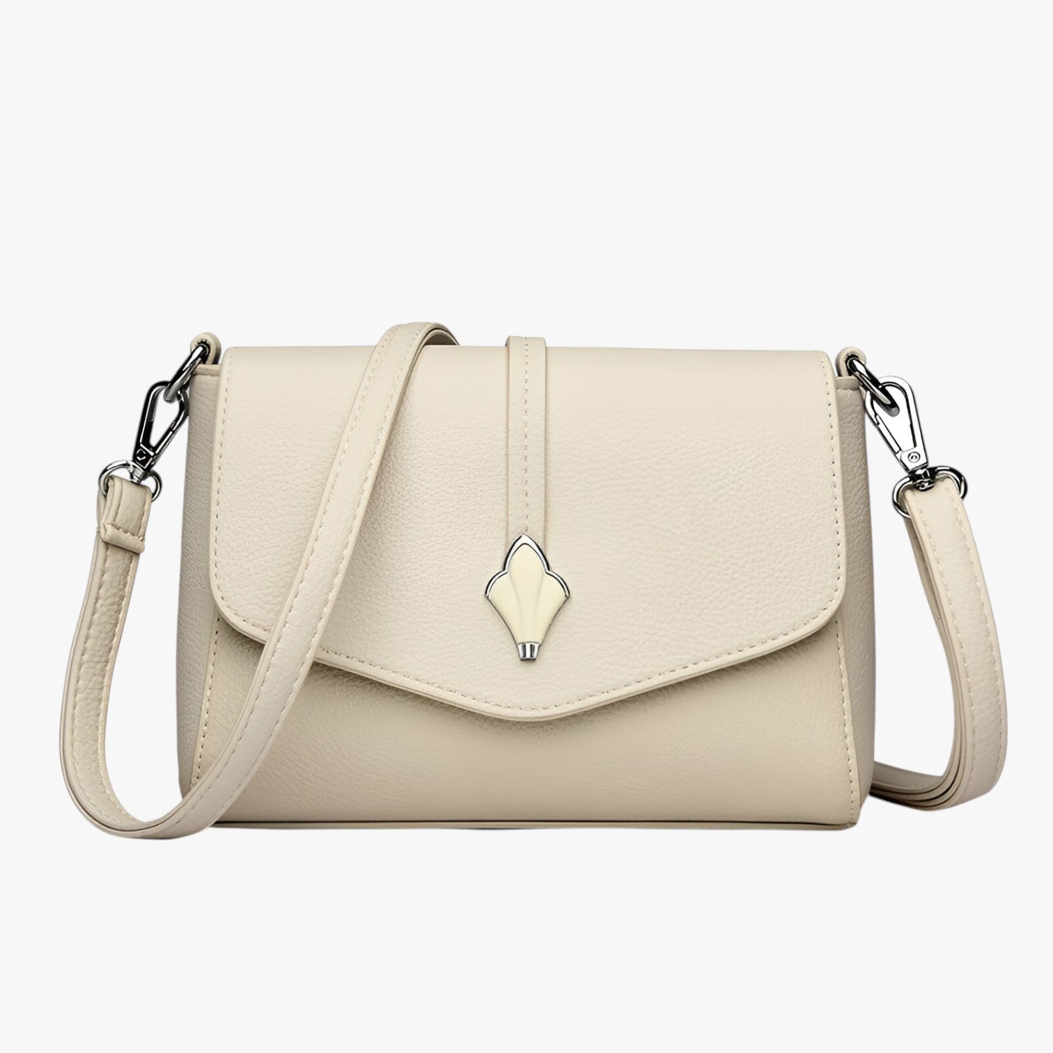 Julianna | Borsa a tracolla in pelle PU di lusso - Grigio chiaro - handbags women bags Women's handbags Women's shoulder bag - Concept Palermo