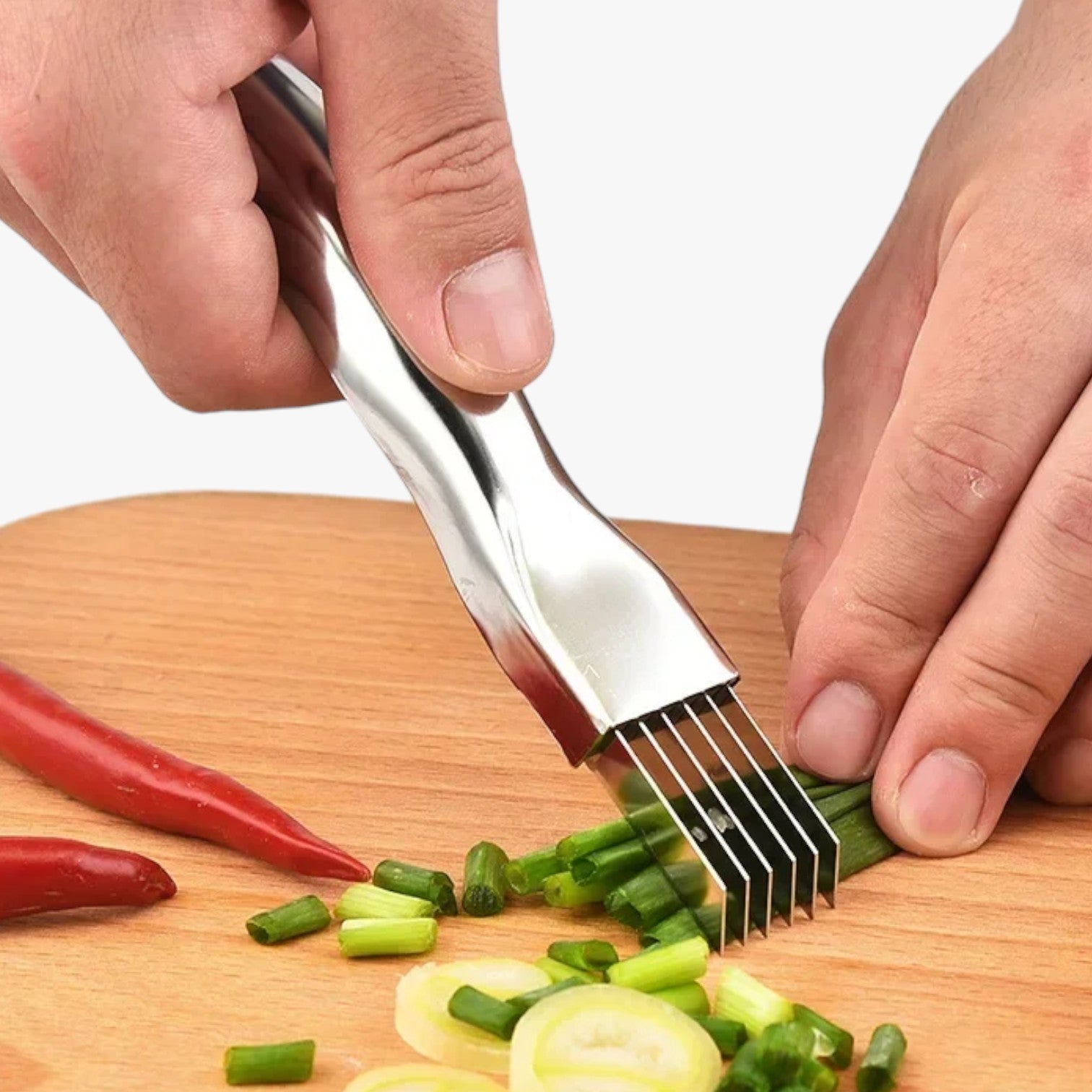 Zaiden | Tagliapuntine Multifunzione 2025 Inox, Affetta Cipolle & Tritaghiaccio in Uno! - - Kitchen kitchen gadgets kitchen tools - Concept Palermo