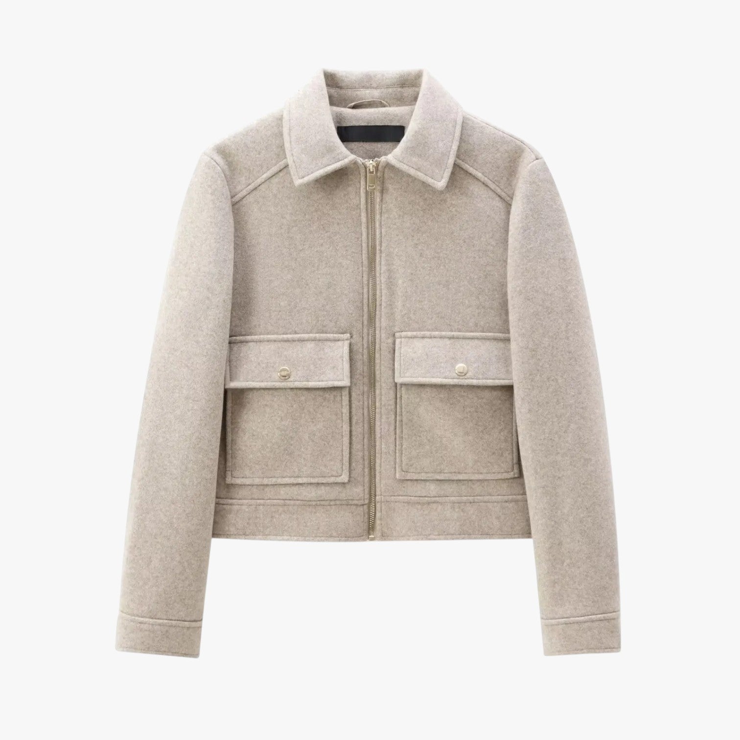 Alison | Elegante giacca invernale da strada: calda, pratica e con tasche - Cachi - coats coats for women Jackets & Coats - Concept Palermo