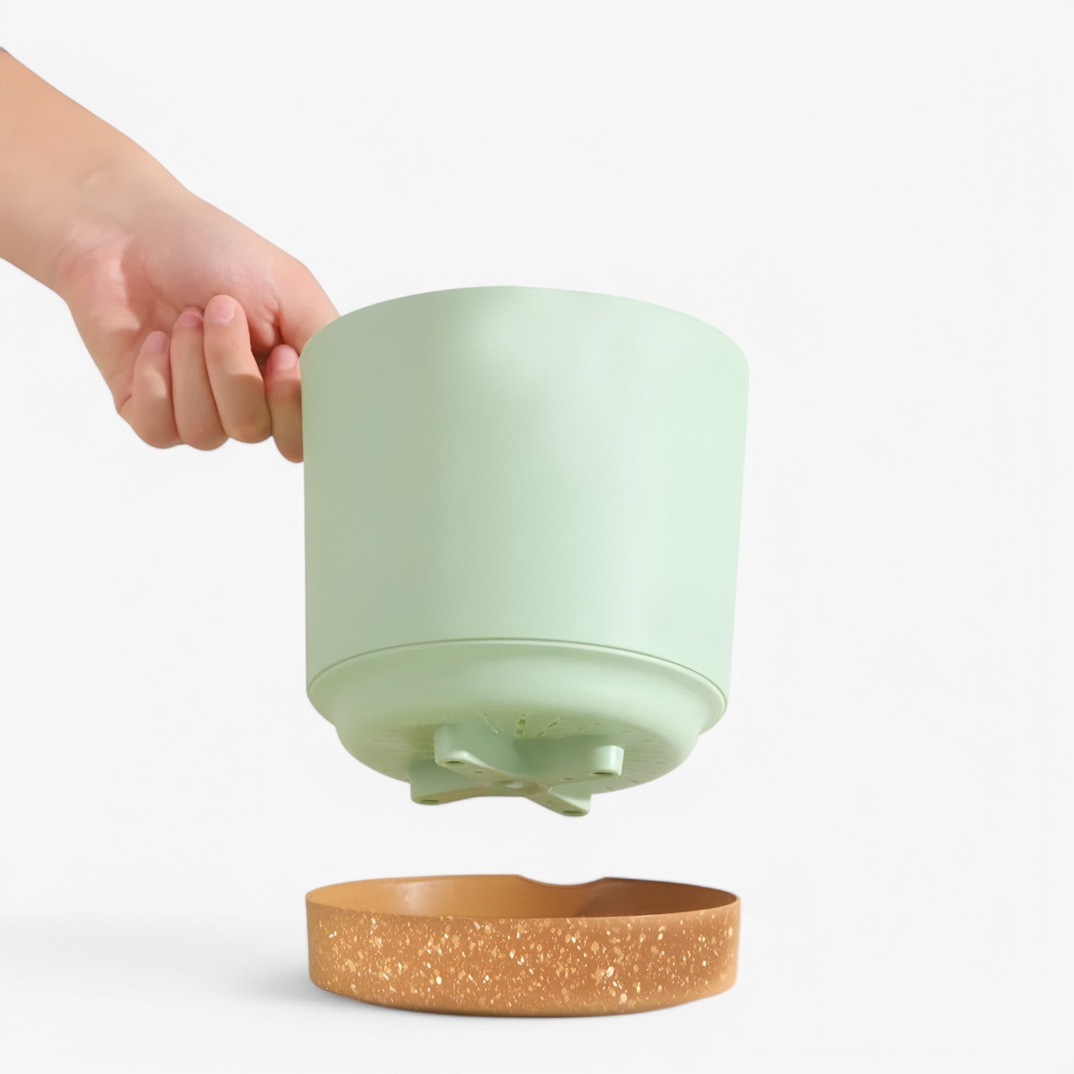 Amancio | Vaso di fiori in plastica elegante - con drenaggio per una crescita sana - - Garden Garden supplies Home & Garden - Concept Palermo