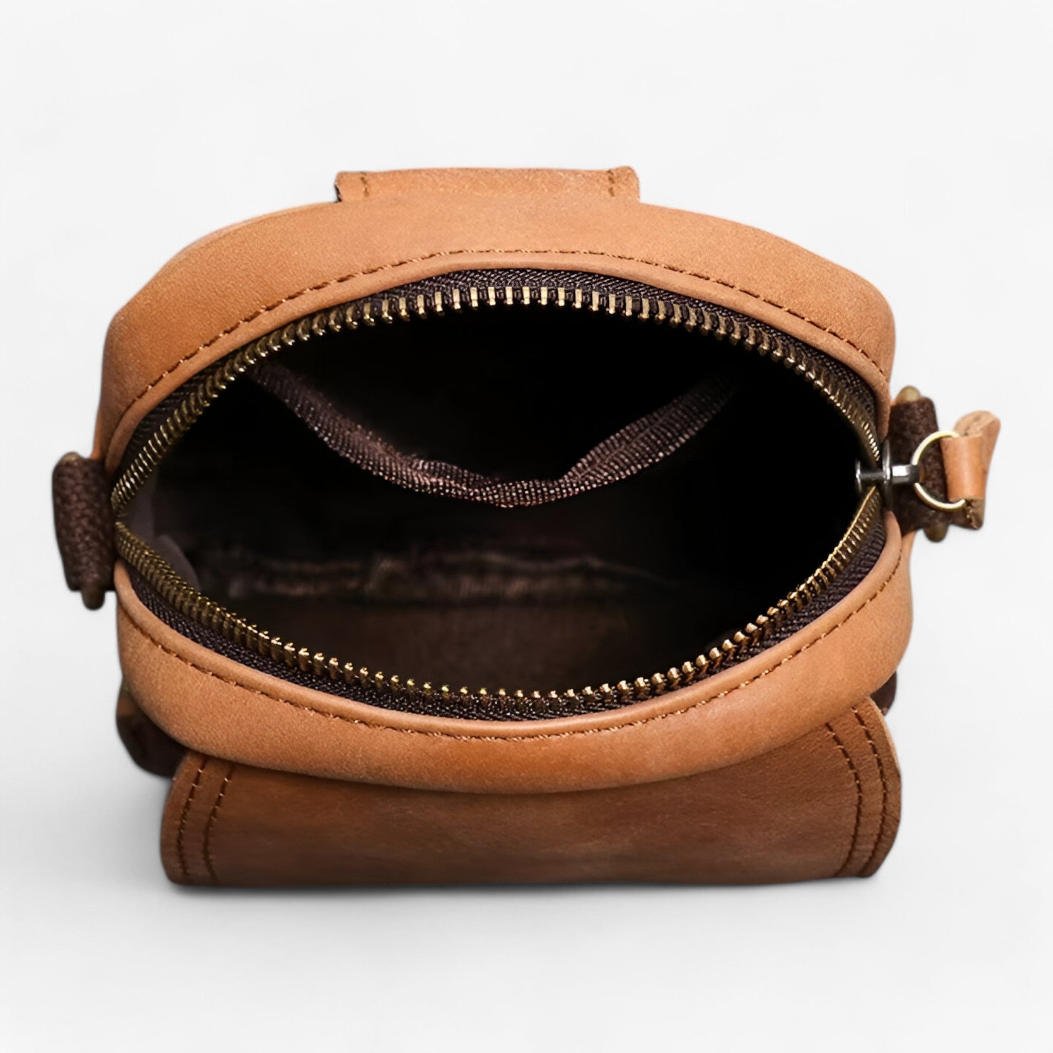 Henry | Borsa a tracolla in pelle bovina - Leggera e pratica - - - Concept Palermo