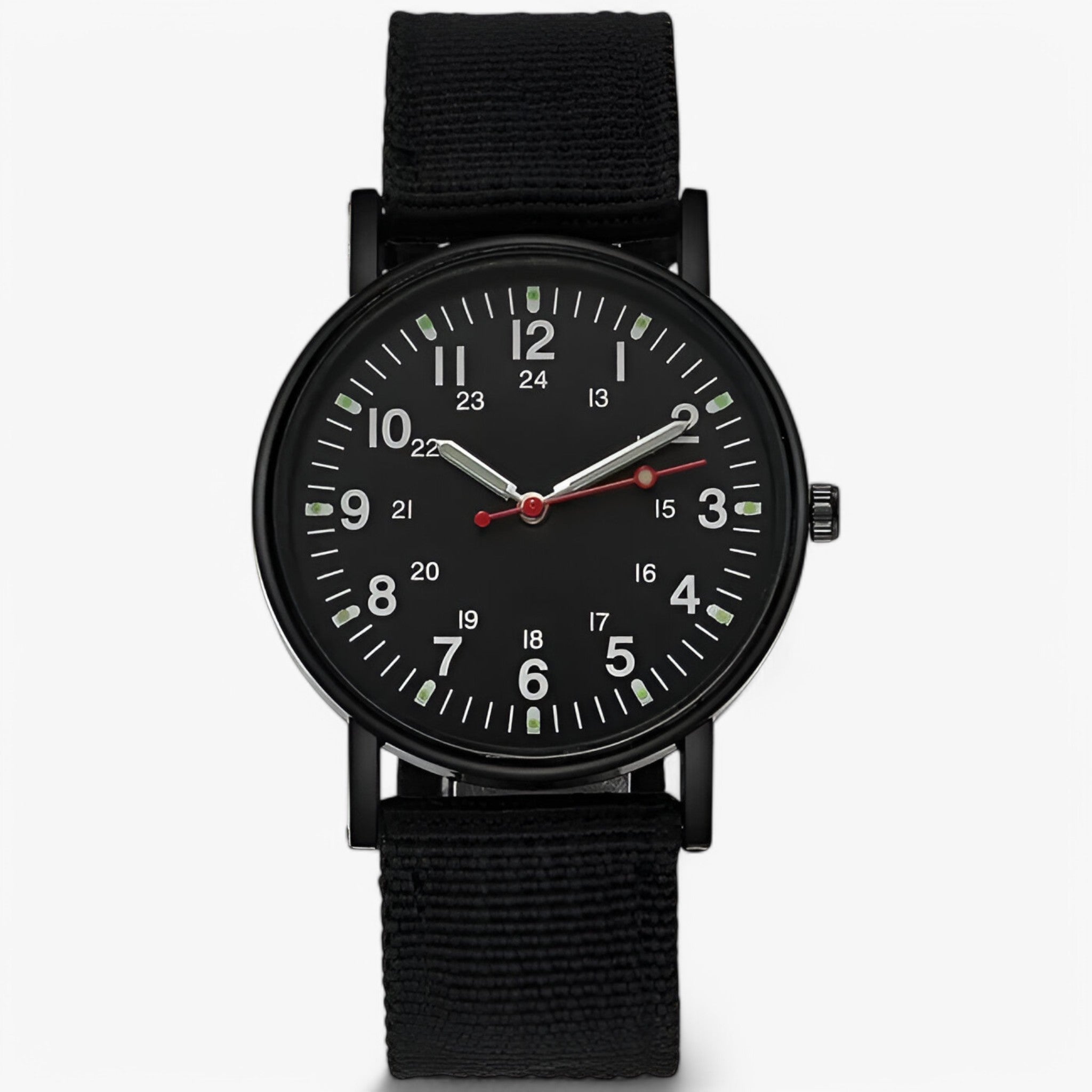 Ettore | Orologio militare sportivo in nylon - Nero - - Concept Palermo