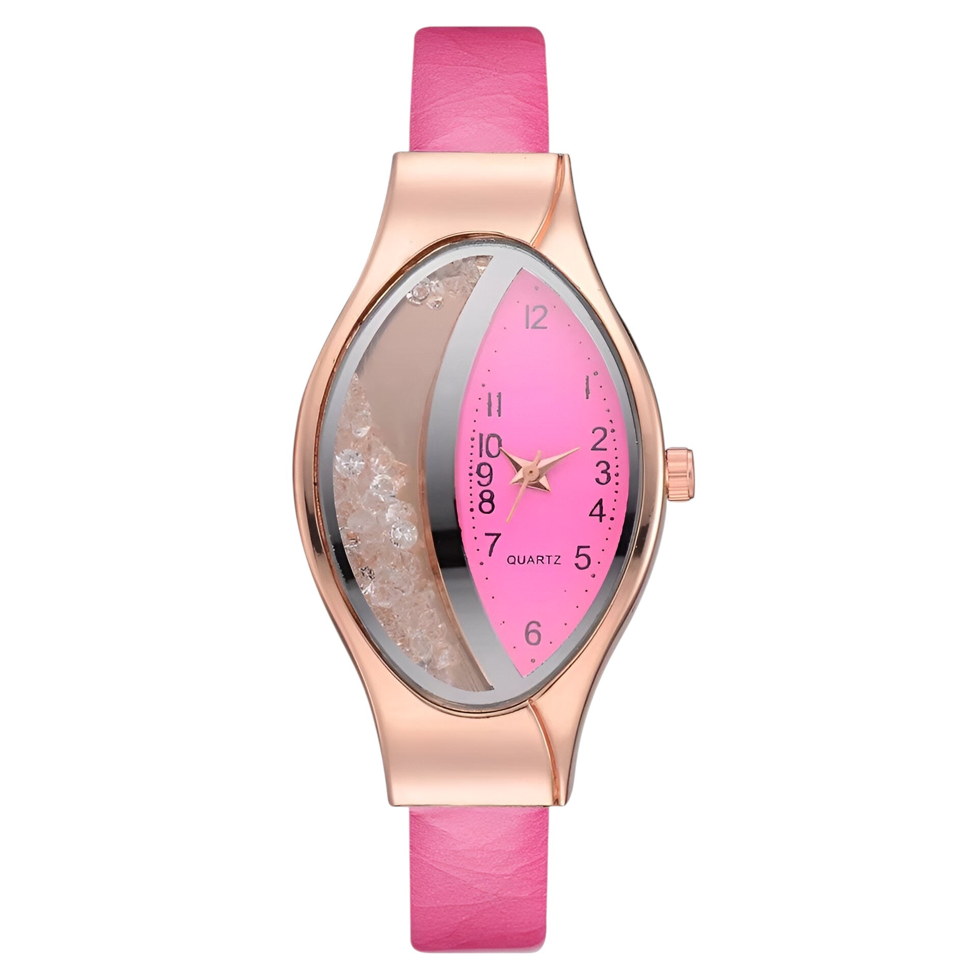 Camilla | Orologio da donna al quarzo con diamanti di lusso - Rosa rossa - female watch watch for women - Concept Palermo