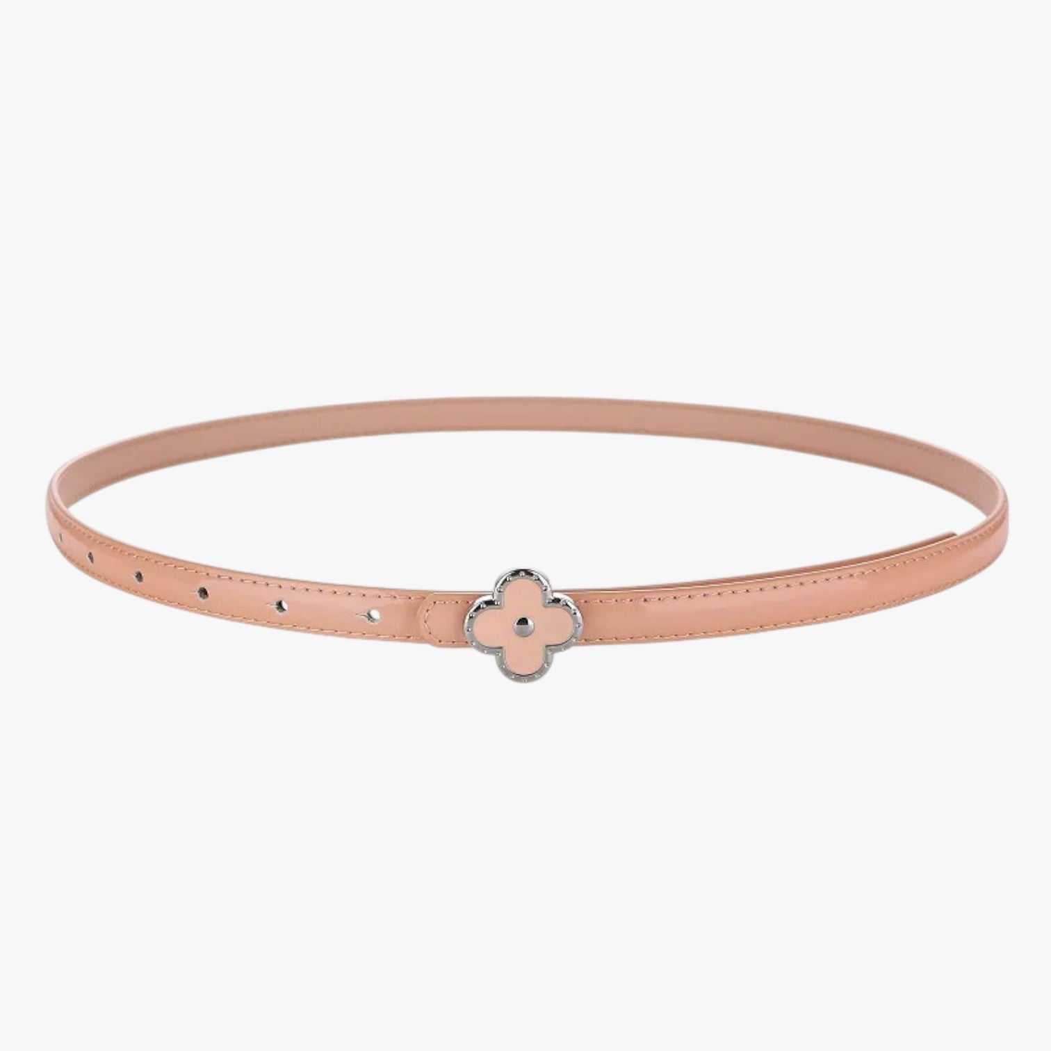 Lilly | Cintura sottile in vera pelle per outfit eleganti - rosa 100cm - Belts waist belt for women Womens belt - Concept Palermo