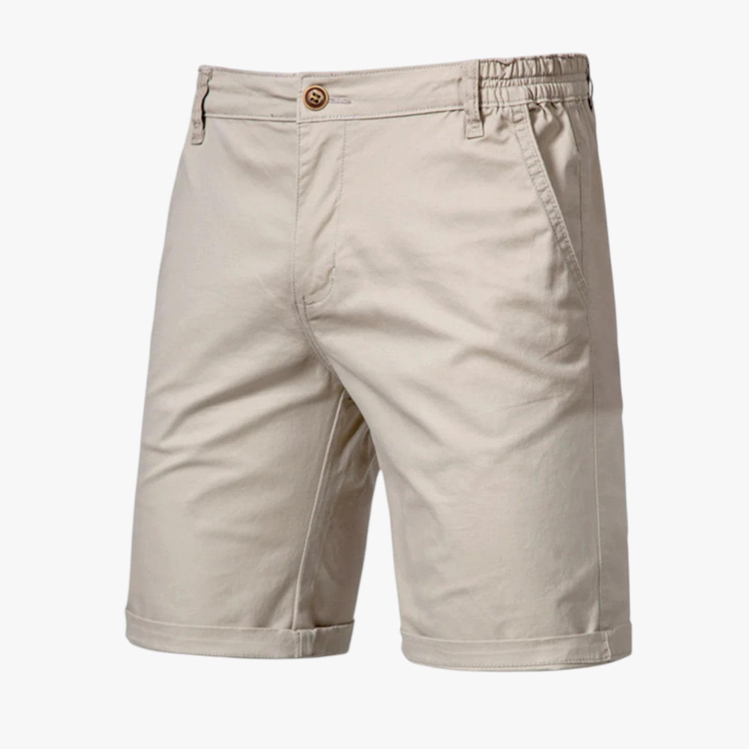 Grant | Pantaloncini da uomo in cotone elasticizzato: comfort premium per il relax - Champagne - Herren Shorts komfortable Shorts shorts for men Summer shorts - Concept Palermo