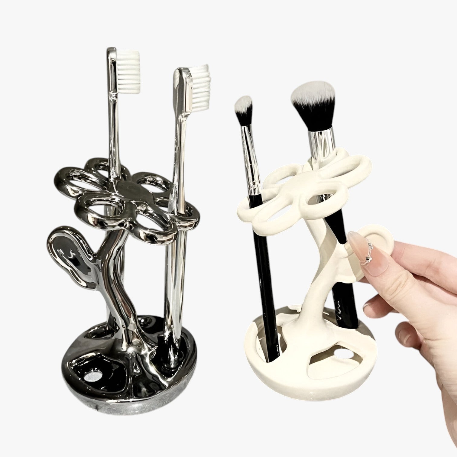 Marga | Scaffale a forma di fiore – Organizer elegante e pratico - - bathroom - Concept Palermo