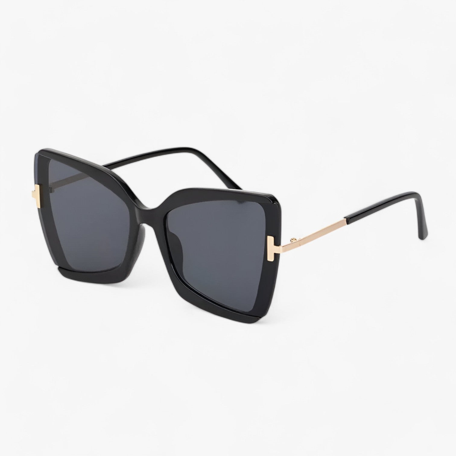 Andrea | Occhiali da sole Cat-Eye con montatura a T - stile audace, colori vivaci - nero - Accessories Sunglasses sunglasses for women WOMEN - Concept Palermo