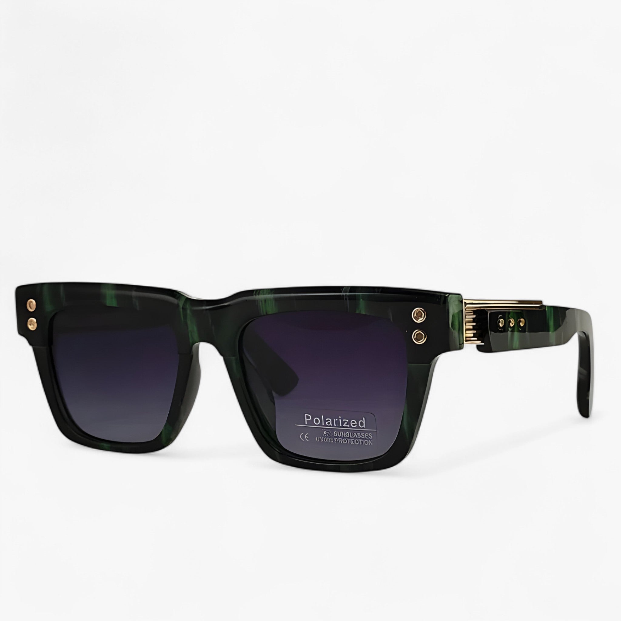 Damon | Occhiali da sole quadrati polarizzati steampunk - Modello verde - Fashion Sunglasses men sunglasses polarized mens sunglasses Polarized man sunglasses Sunglasses sunglasses polarized men - Concept Palermo
