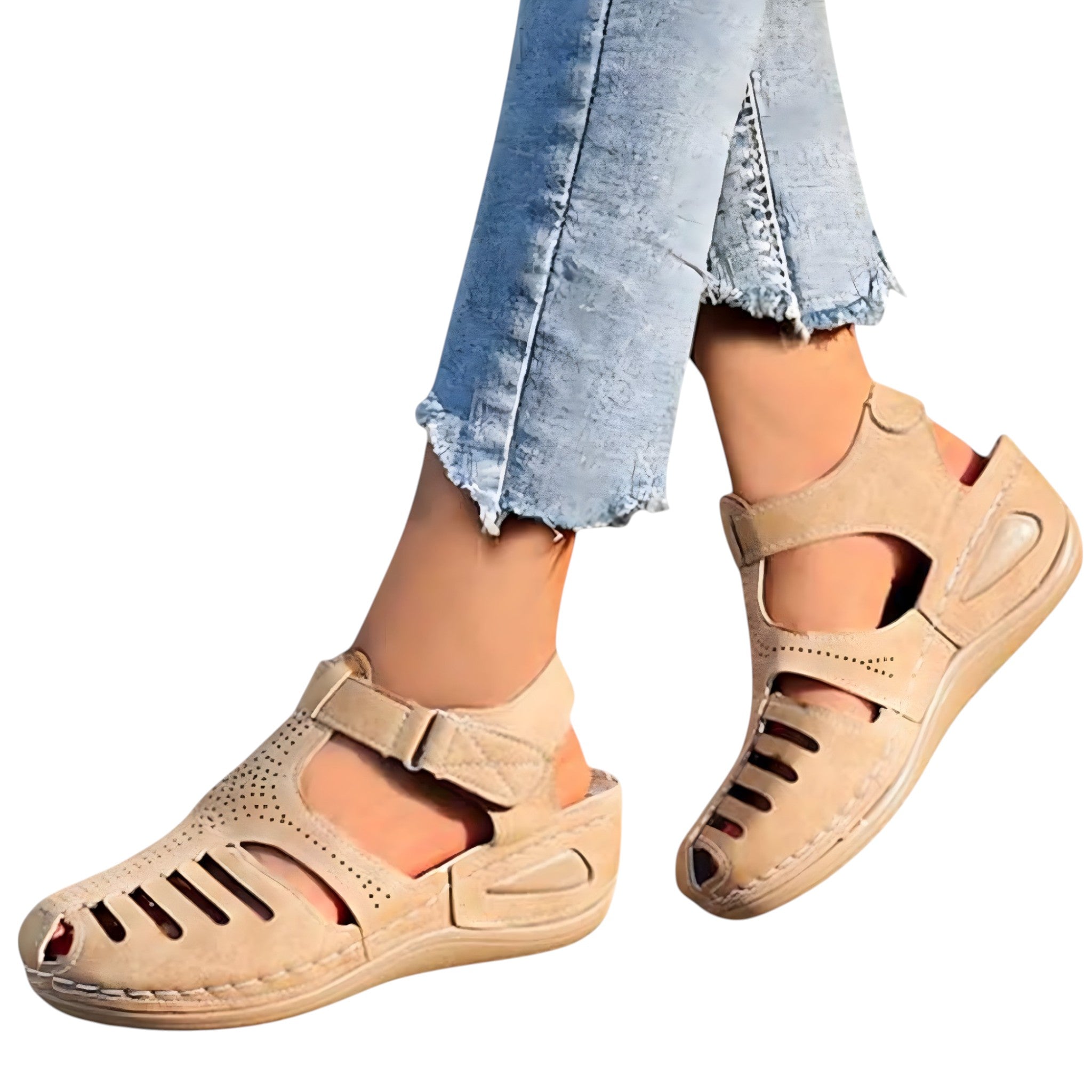 Nova | Sandali comfort traforati con cinturino - - breathable sandals casual sandals easy wear sandals fashion sandals - Concept Palermo