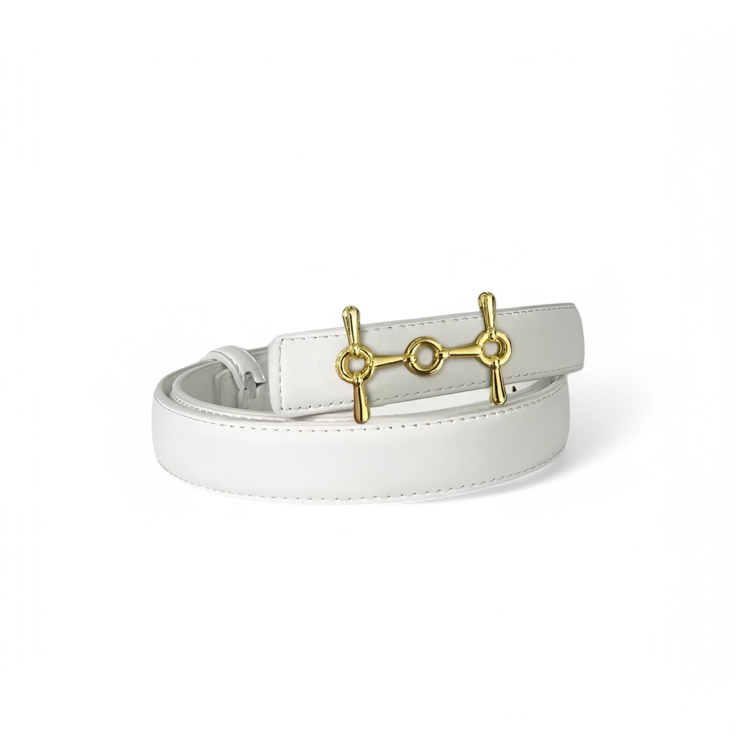 Wrenley | Cintura in pelle elegante – design senza tempo e vestibilità perfetta - bianco 110cm - belts waist belt for women Womens belt - Concept Palermo