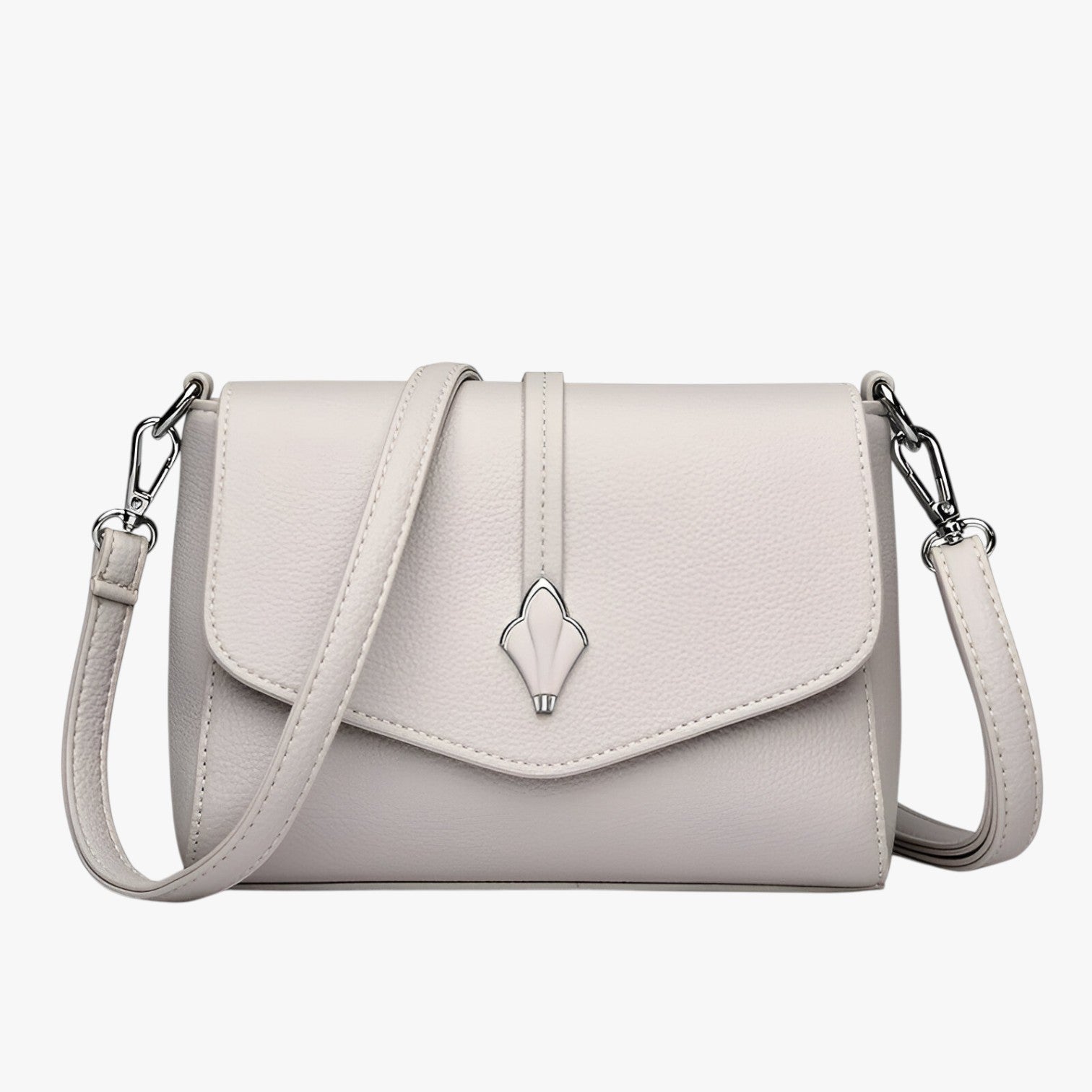 Julianna | Borsa a tracolla in pelle PU di lusso - Bianco riso - handbags women bags Women's handbags Women's shoulder bag - Concept Palermo