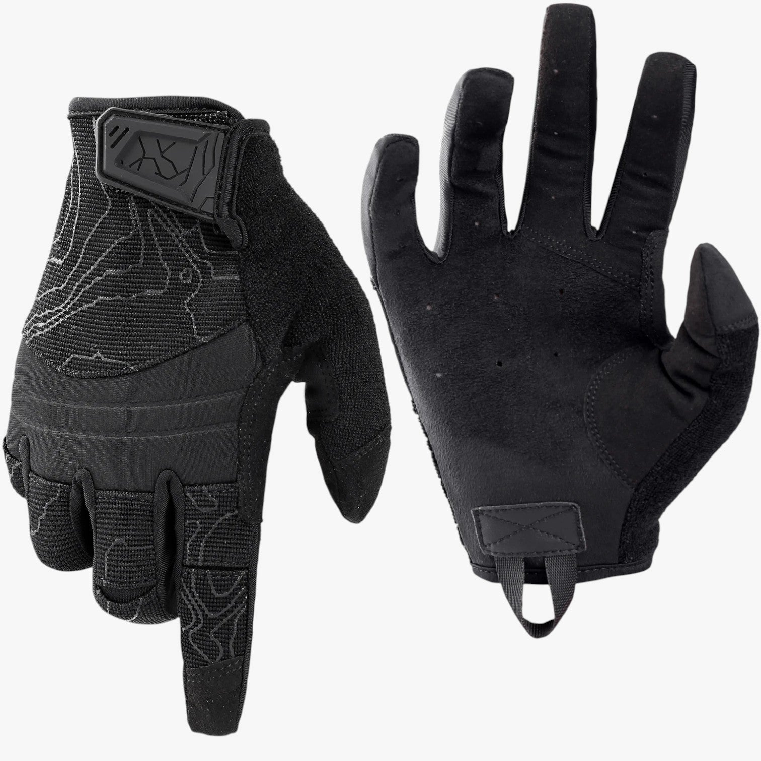 Troy | Guanti tattici touch screen traspiranti a dita complete - Full Finger Black - gloves gloves for men mens gloves - Concept Palermo