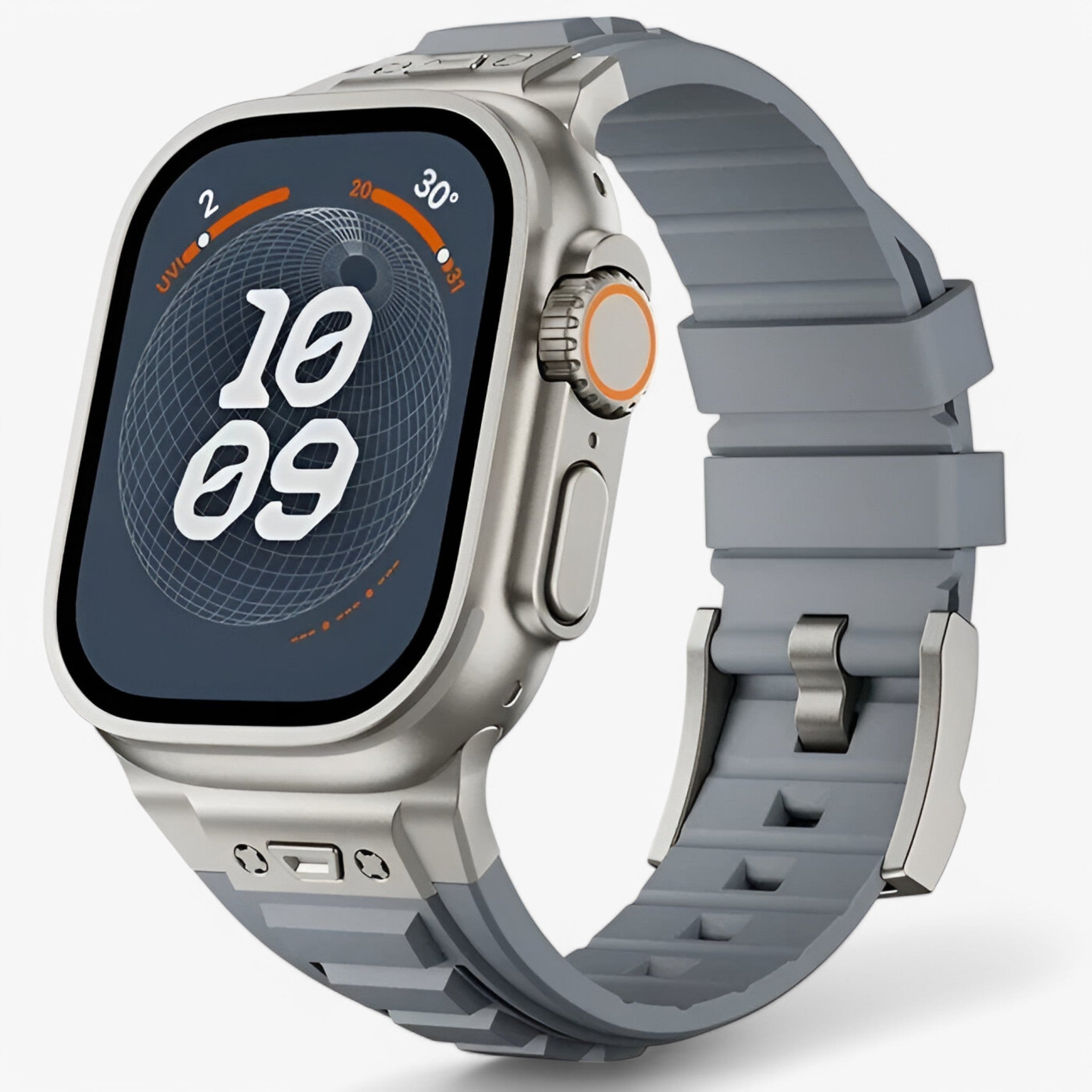Alex | Cinturino Sportivo in Silicone per Apple Watch - grigio titanio - - Concept Palermo