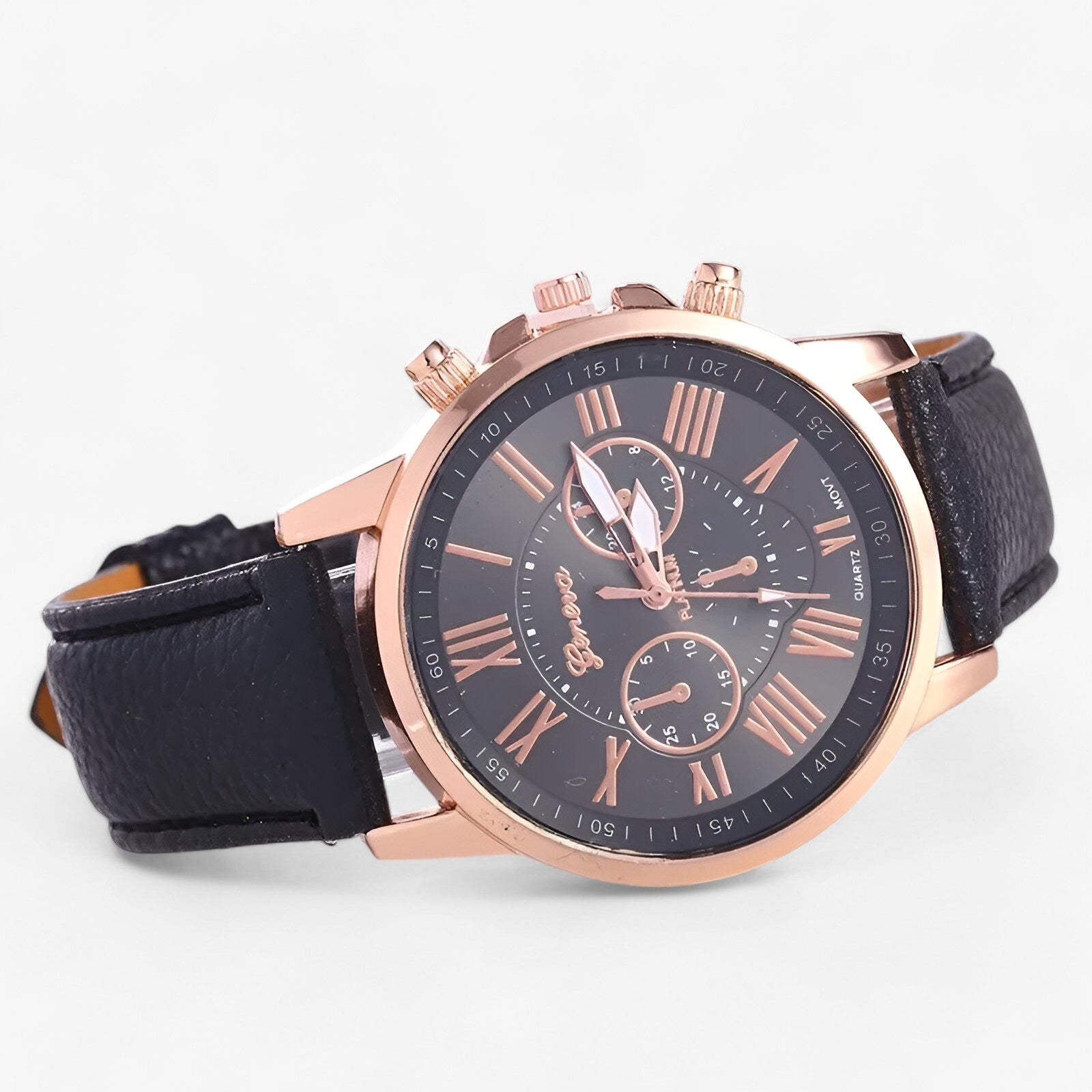 Kleng | Orologio da donna di lusso - Impermeabile in pelle per ogni occasione - Nero - Elegant watch lady watch watch for women WOMEN wrist watches for women - Concept Palermo