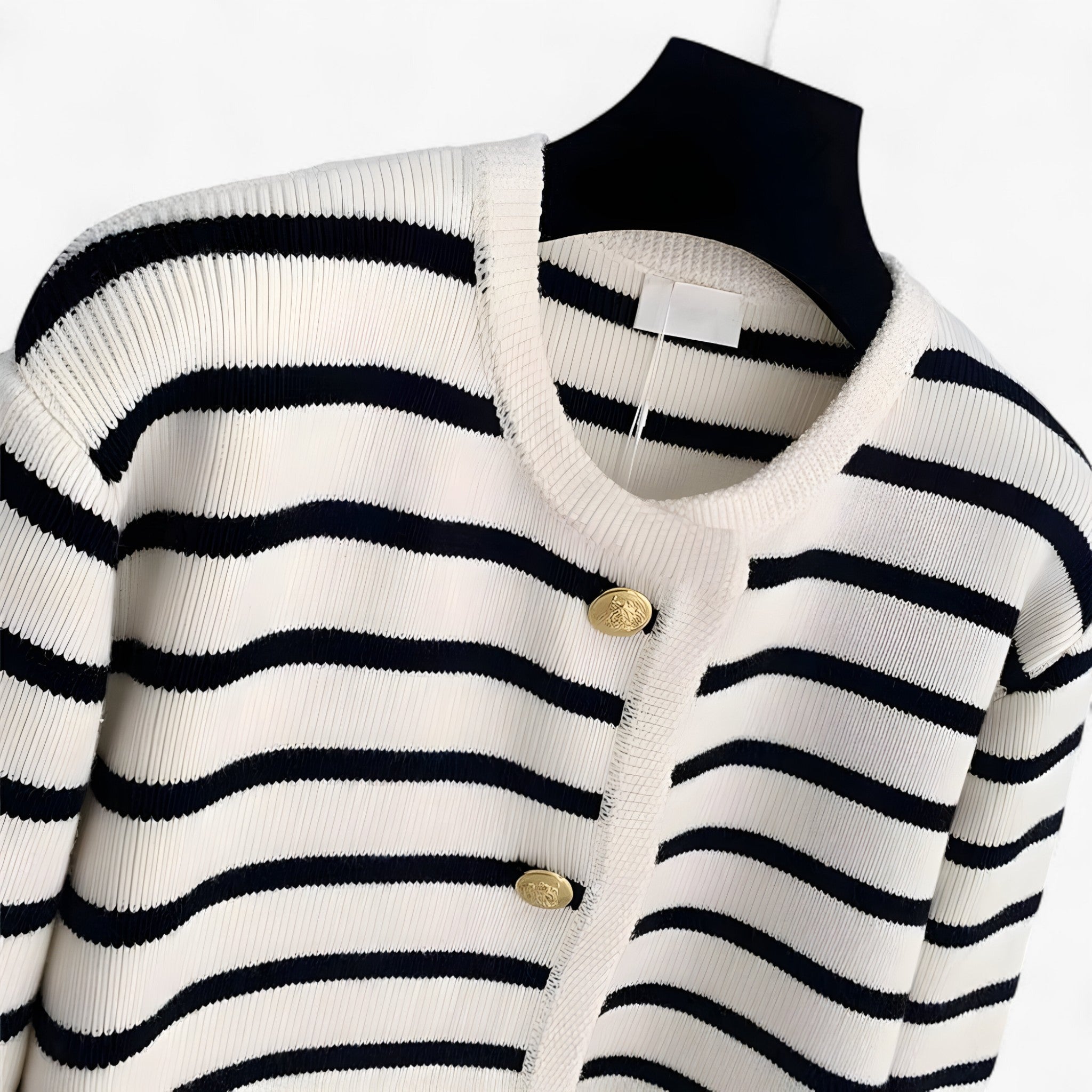 Nyk | Cardigan classico a righe Comfort senza tempo con dettagli chic - - jacket - Concept Palermo