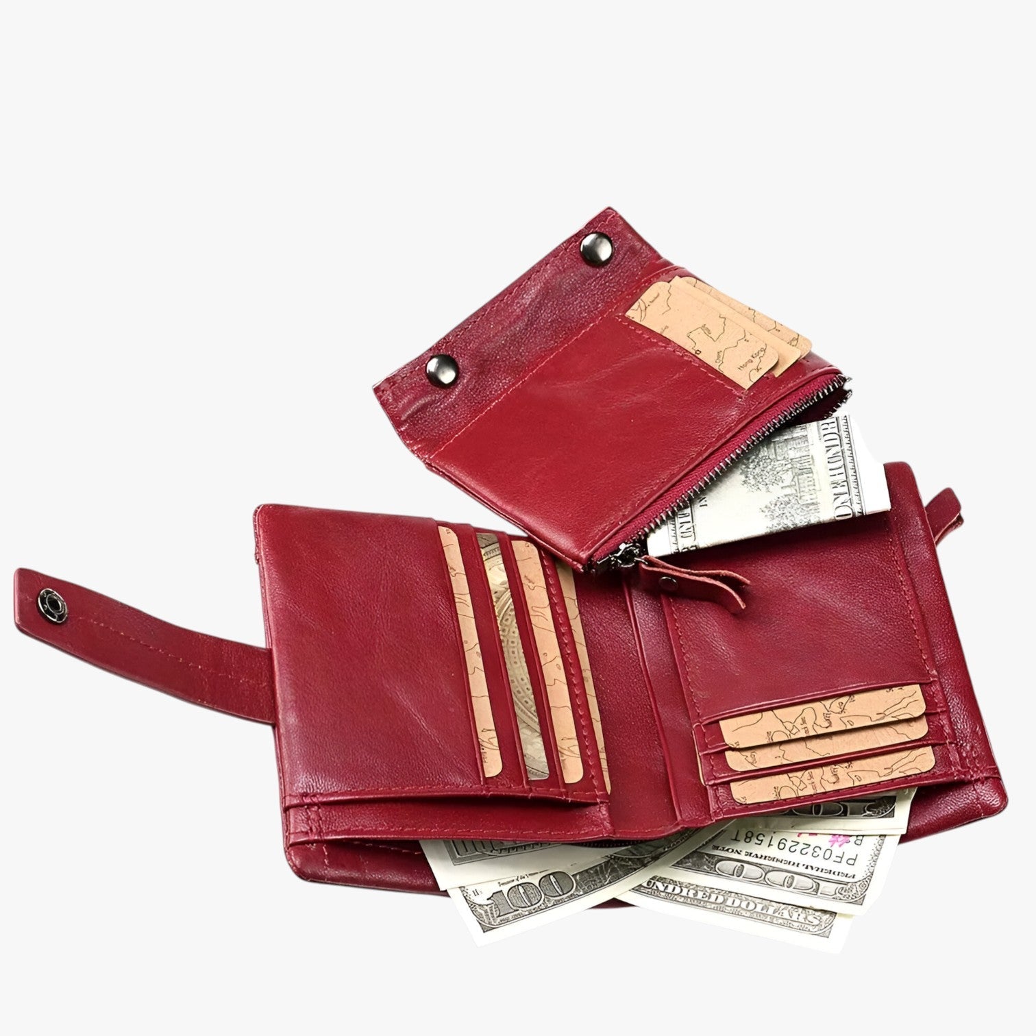 Yesenia | Portafoletta da donna in pelle di lusso - Elegante, compatto e pratico - - wallet womens wallet - Concept Palermo