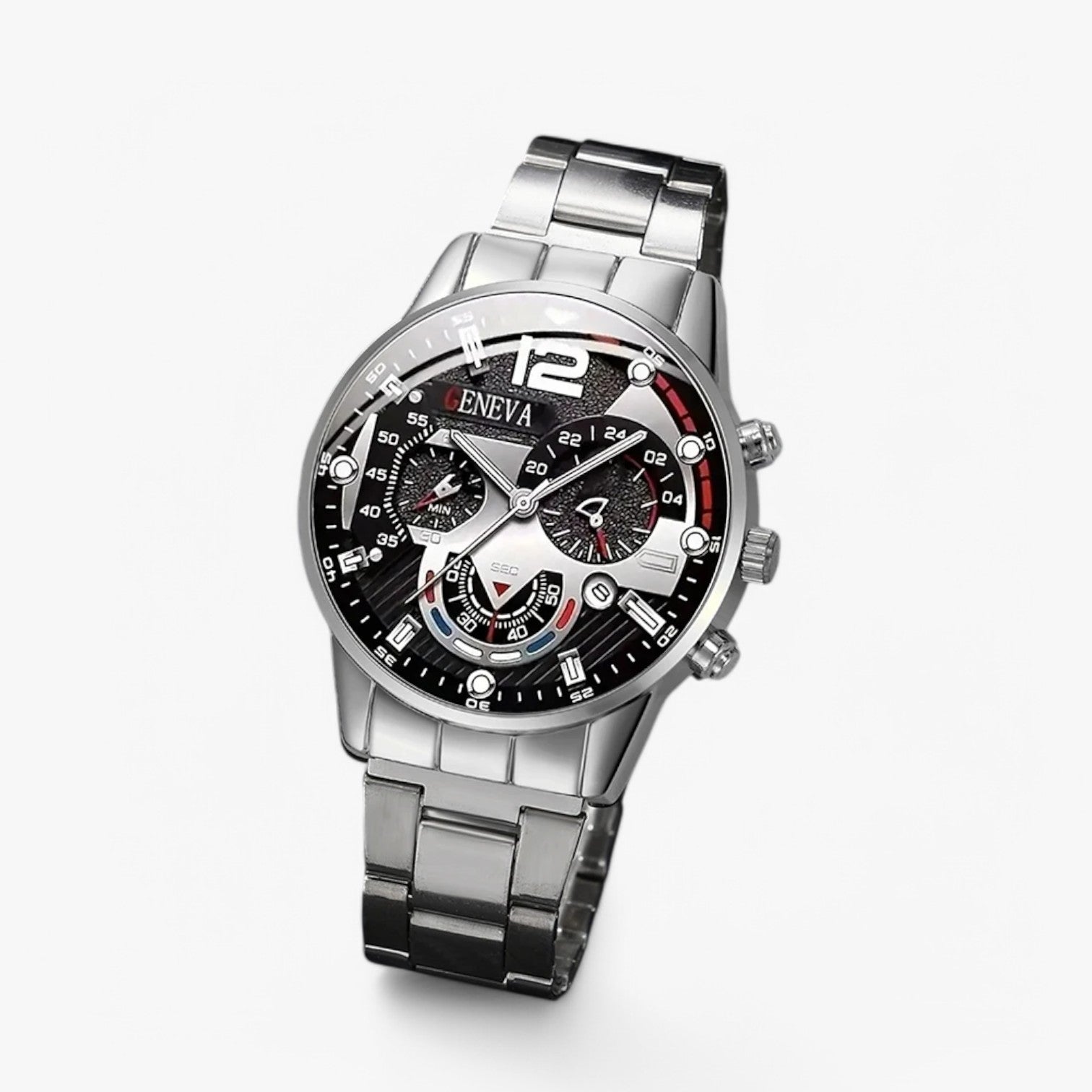 Andres | Strak e Luminoso – Orologio da Uomo in Acciaio Inossidabile di Lusso - Argento - mens accessory watch watch for men - Concept Palermo