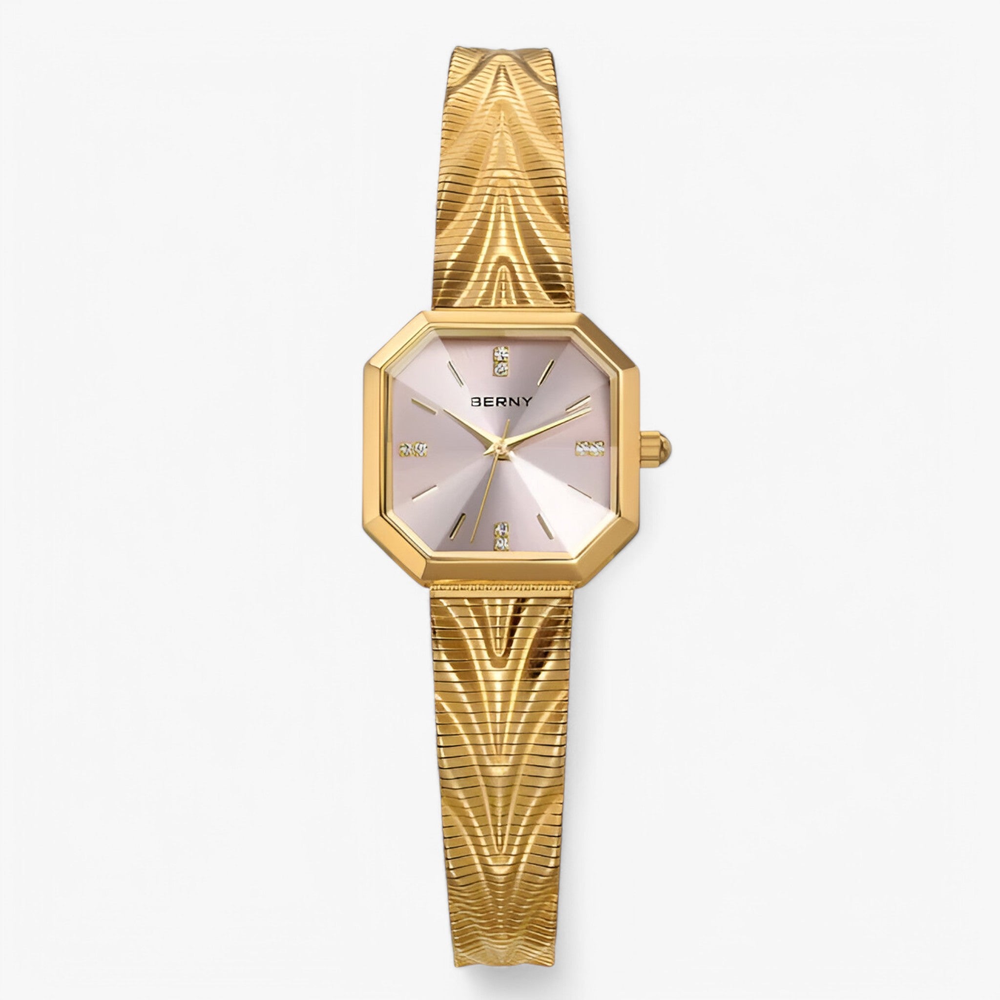 Elisa | Orologio ottagonale in oro di lusso - Oro rosa - female watch watch for women - Concept Palermo