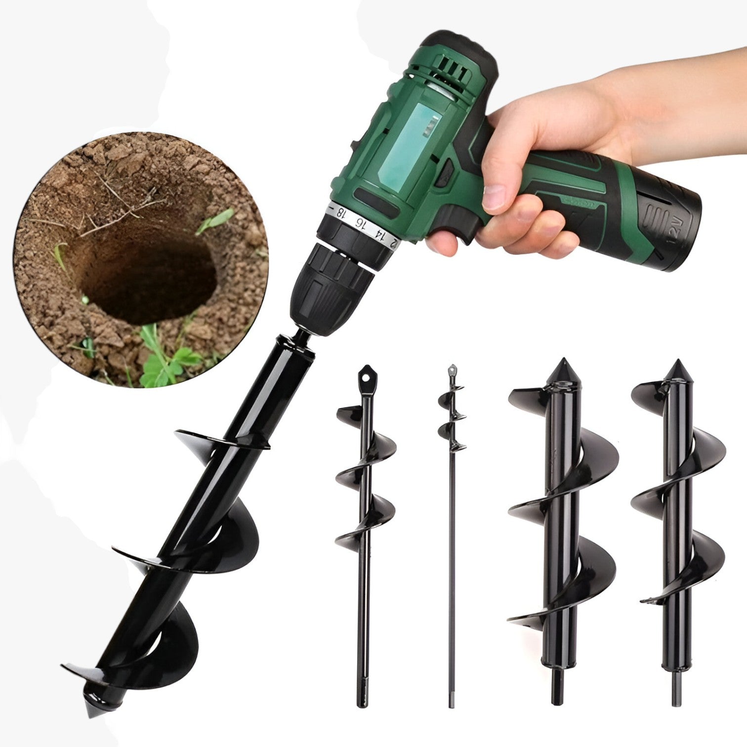 Braiden | Trapano a spirale – Piantare rapidamente ed efficacemente in terreno morbido - - Garden Garden accessories Garden supplies garden tools Home & Garden - Concept Palermo