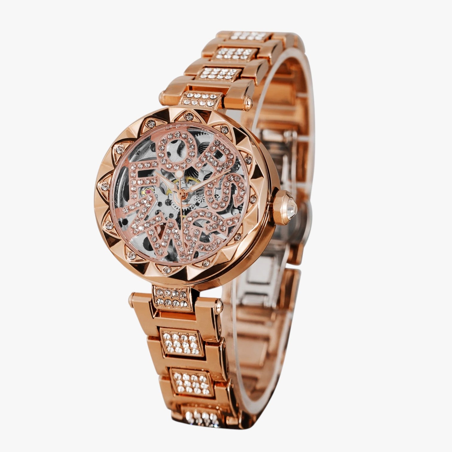 Ana | Orologio da Donna di Lusso 2025 Eleganza Meccanica in Acciaio e Diamanti 3D - Rose Gold - female watch ladies watch waist belt for women watch watch for women watches - Concept Palermo