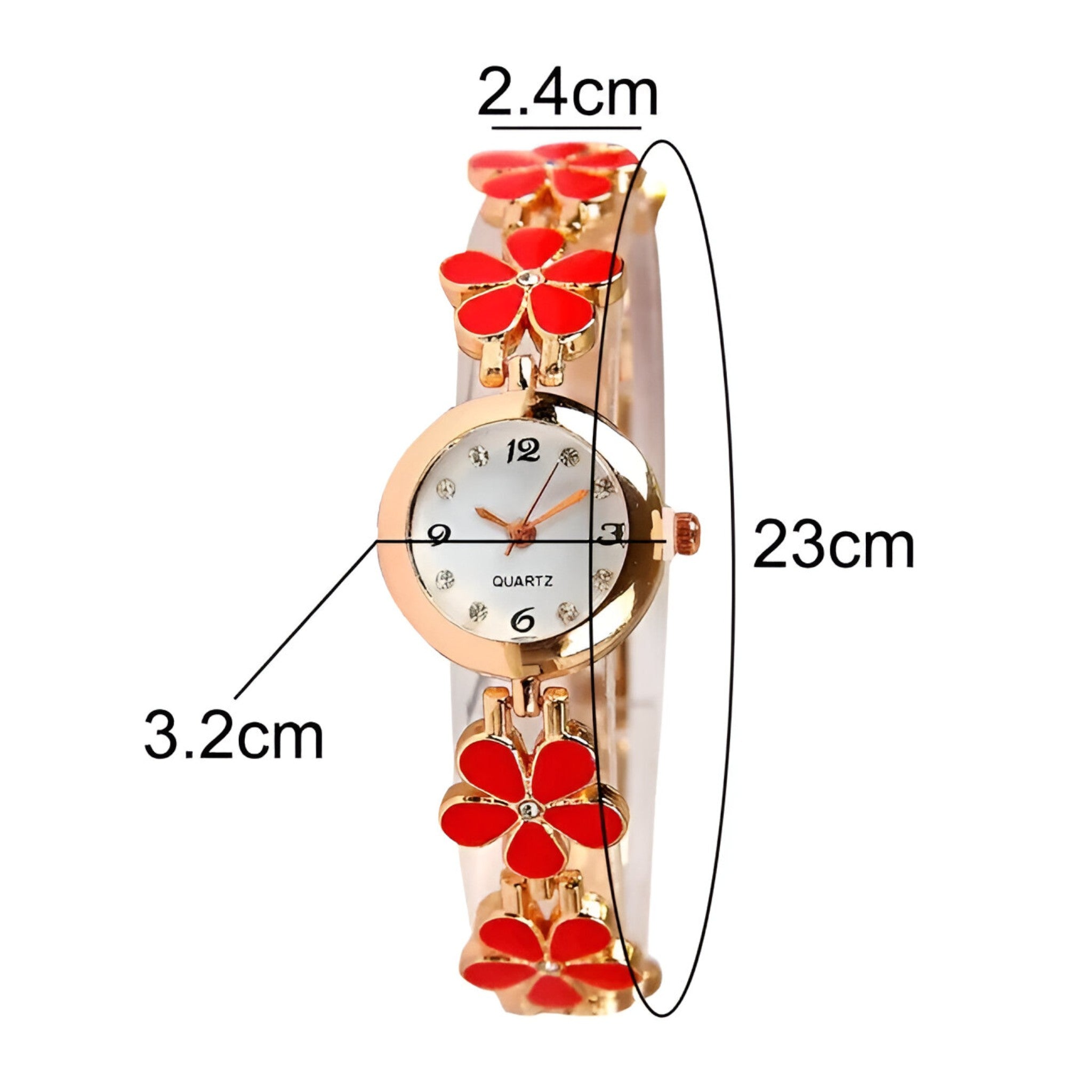 Julitte | Orologio da polso analogico al quarzo con fiori e biscotti per donna - - female watch watch for women - Concept Palermo