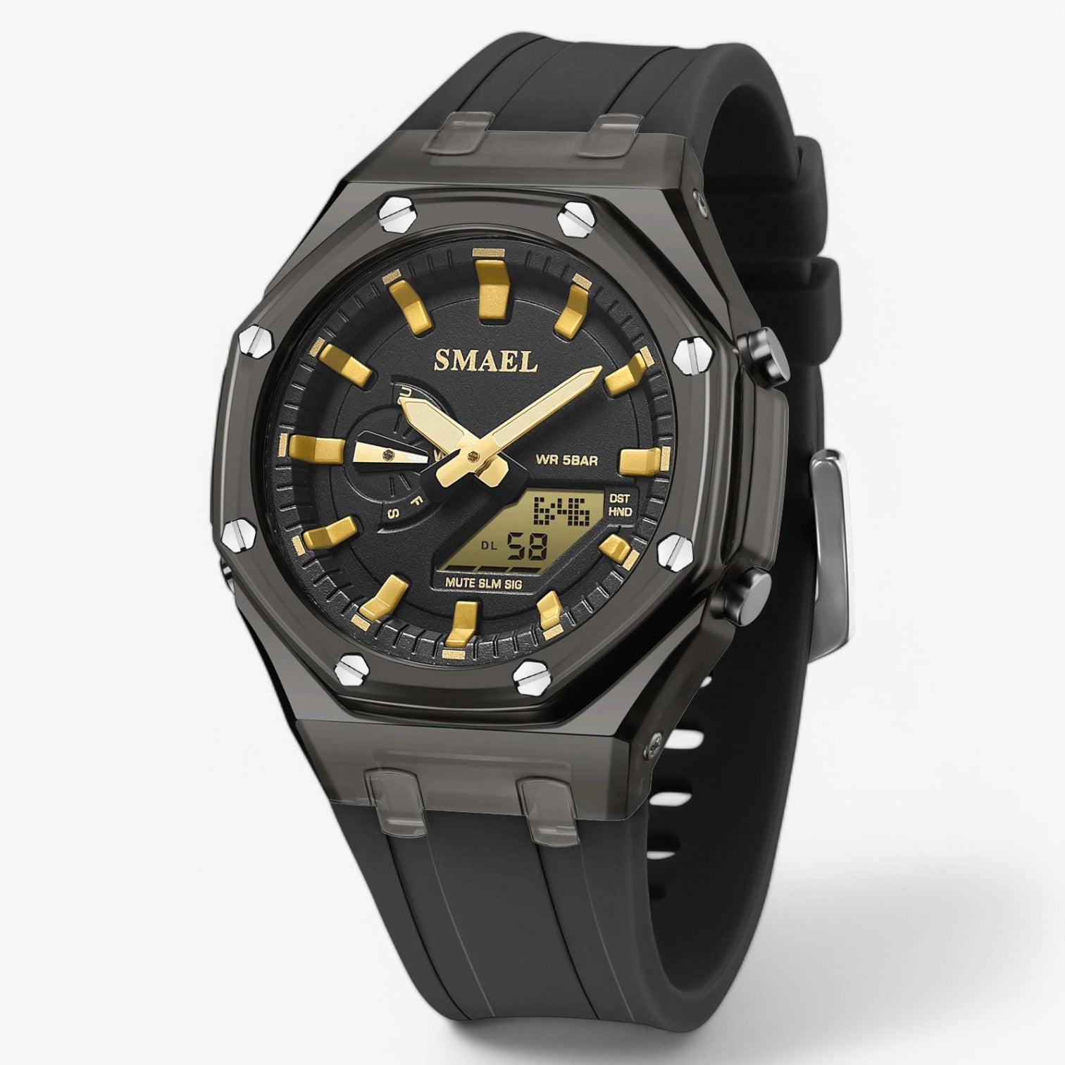 Ciara | Orologio da donna – Impermeabile e doppia visualizzazione dell'ora - Nero Oro - female watch watch watch for women women watch wrist watches for women - Concept Palermo