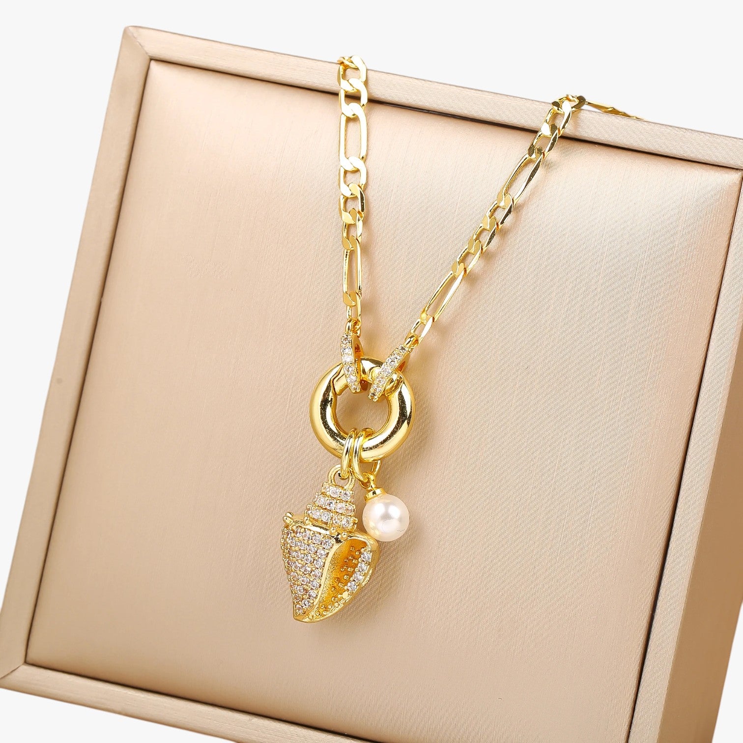 Malia | Collana con Ali e Fiori di Conchiglia Brillanti - Collana 1 - elegant womens necklaces Fashion Necklaces necklace NECKLACES Necklaces for Women - Concept Palermo