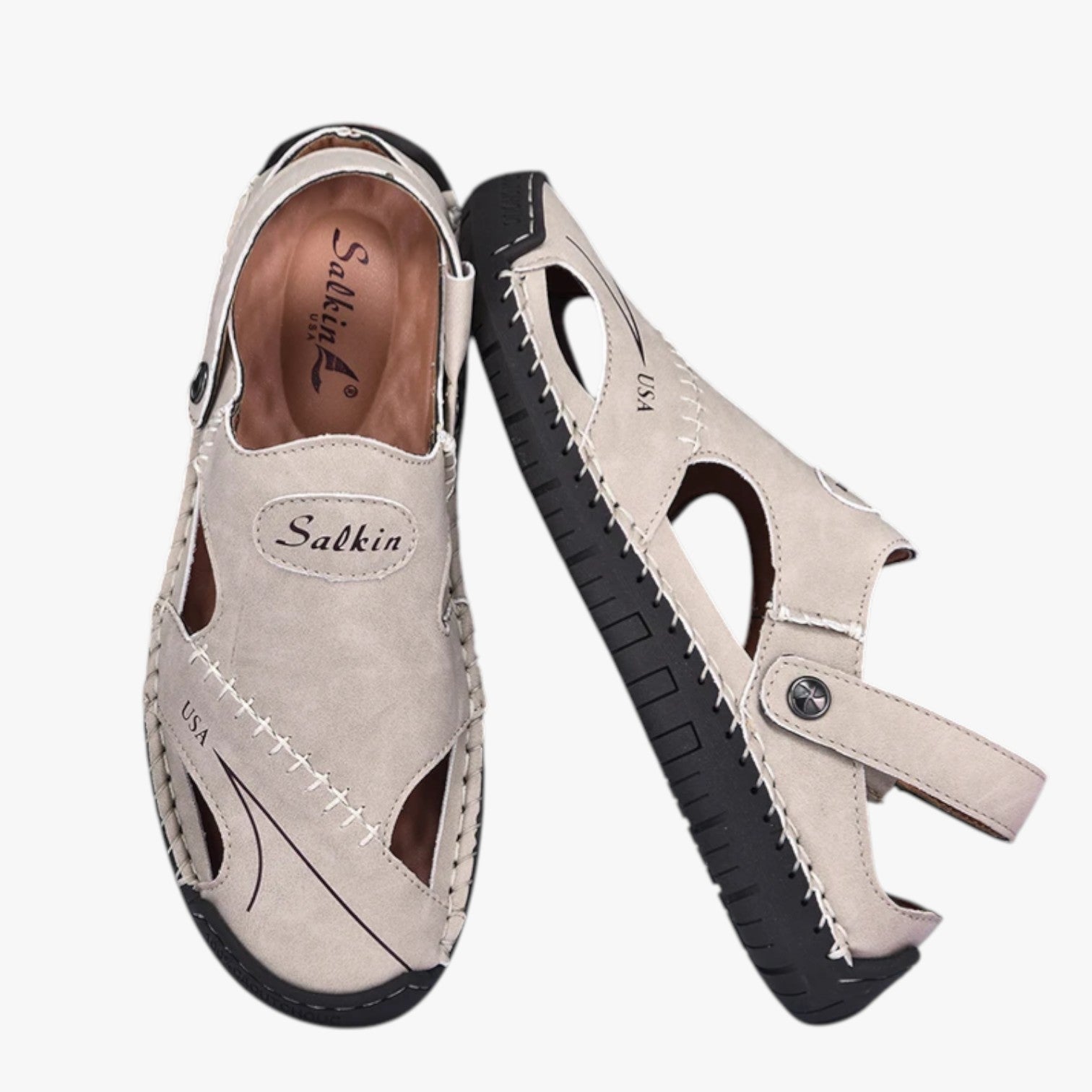Owen | Sandali estivi da uomo - Pelle traspirante e suola antiscivolo per un tocco di stile - - casual sandals stylish sandals women sandals - Concept Palermo