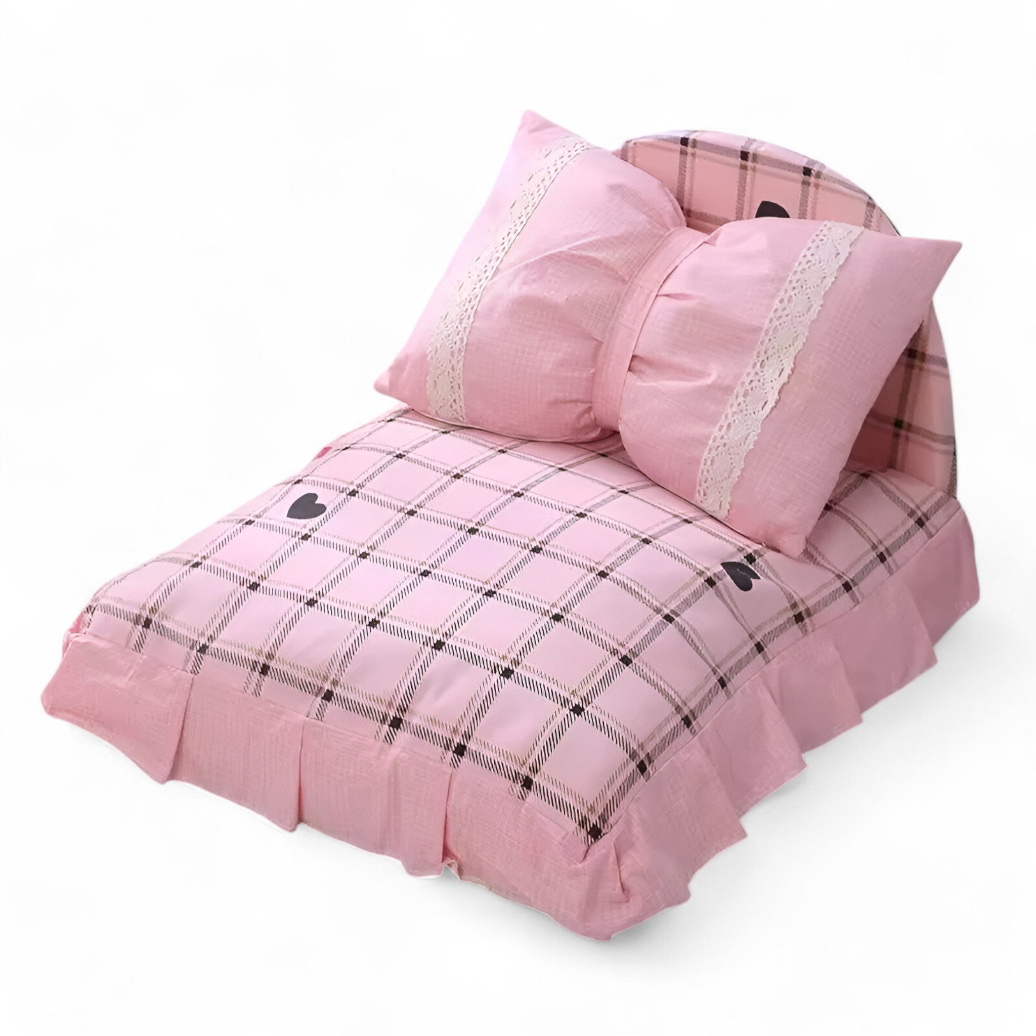 BowLux | Letto per Gatti e Cani a Forma di Fiocco – Comfort e Stile per il Tuo Animale Domestico - Rosa - - Concept Palermo