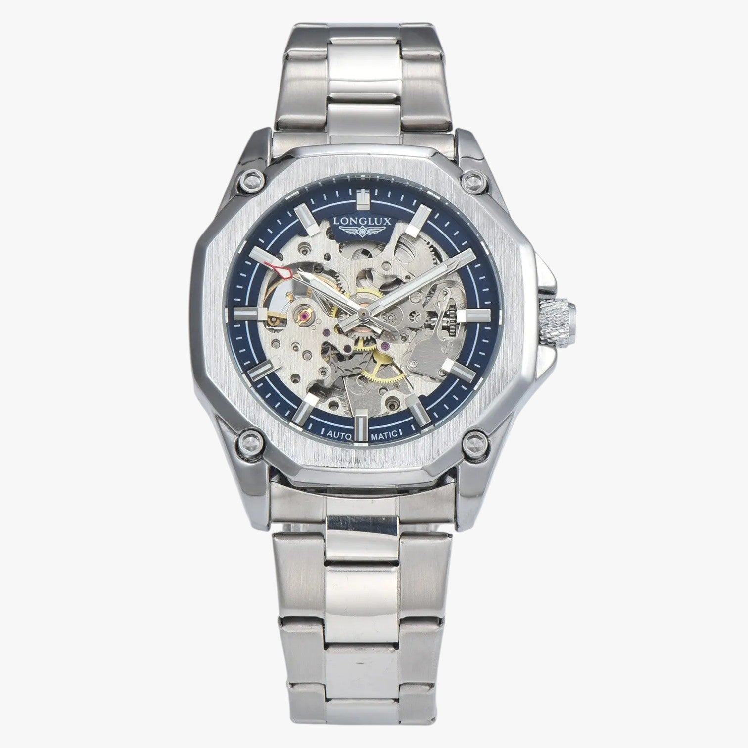Niko | Orologio automatico scheletrato sportivo - Blu Argenteo - watch watch for men watches WATCHES FOR MEN - Concept Palermo