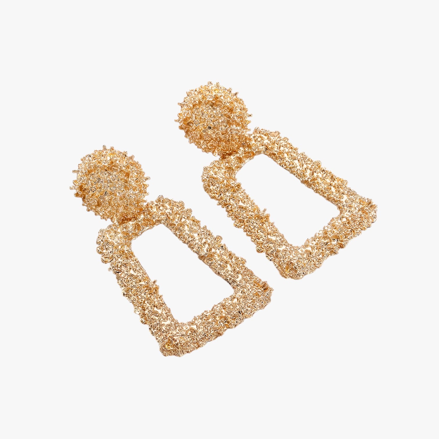 Kali | Orecchini pendenti geometrici in metallo scolpito - oro - EARRINGS Earrings for Women Girls New Fashion Earrings - Concept Palermo