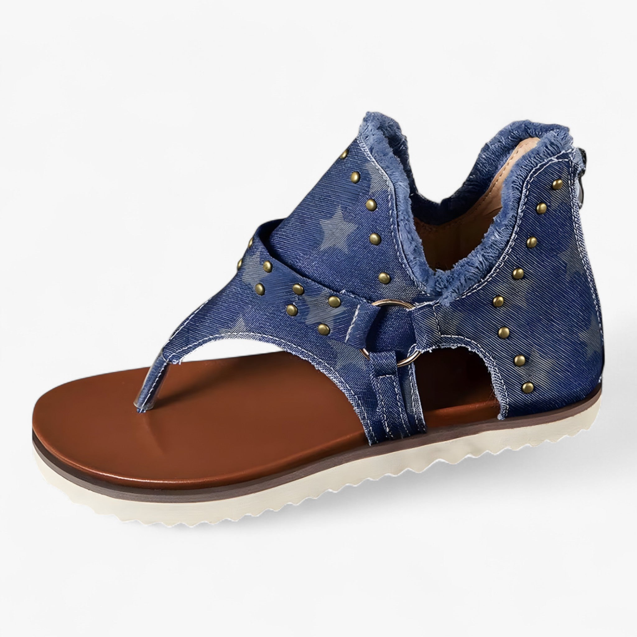 Marie | Sandali bassi in denim - Tendenza e comodi