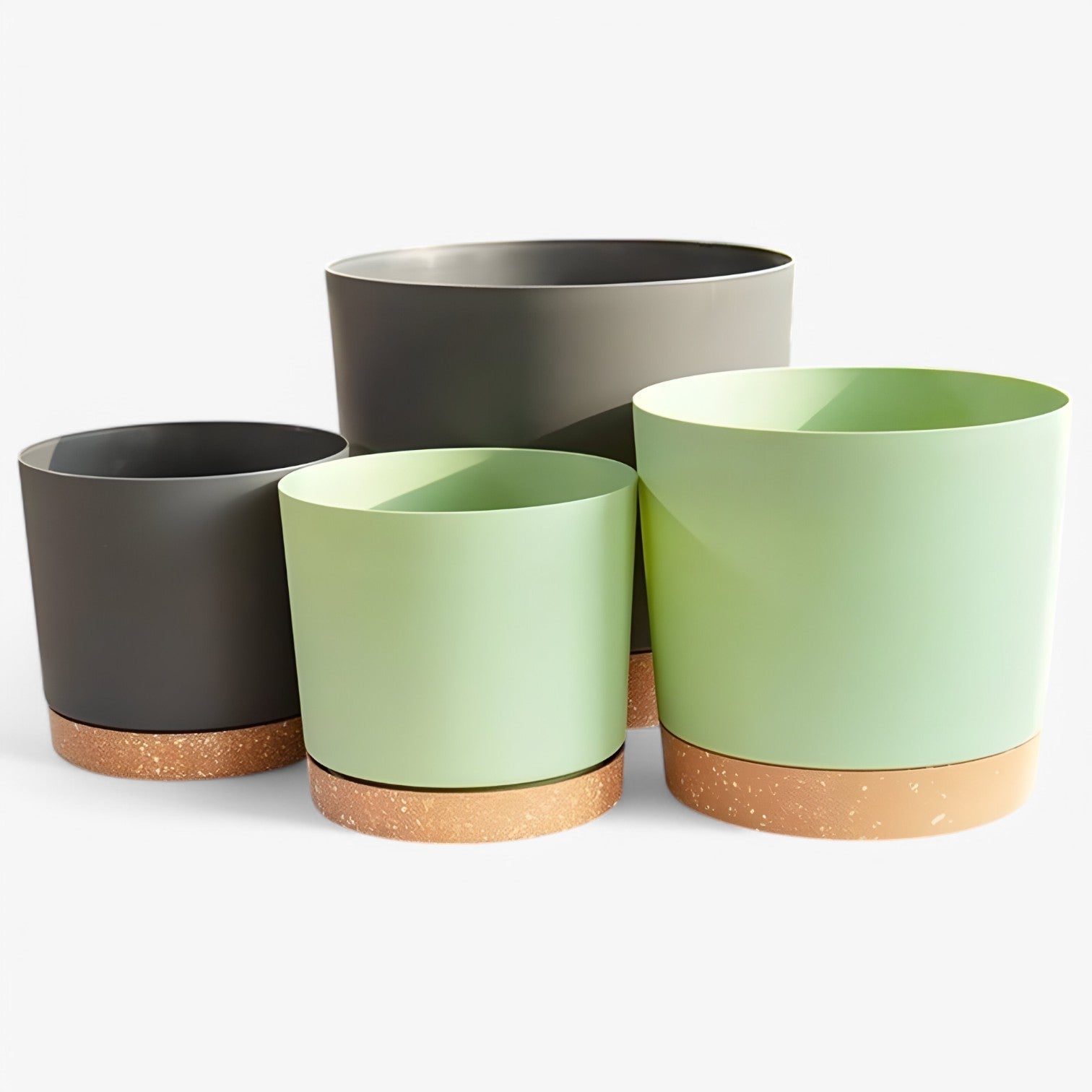Amancio | Vaso di fiori in plastica elegante - con drenaggio per una crescita sana - - Garden Garden supplies Home & Garden - Concept Palermo