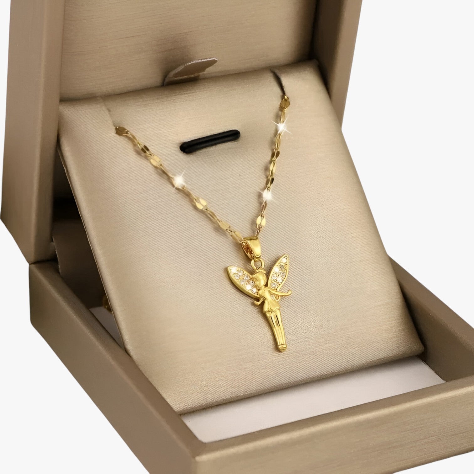 Lilly | Collana fiabesca con fiore e fata - - elegant womens necklaces necklace NECKLACES Necklaces for Women - Concept Palermo