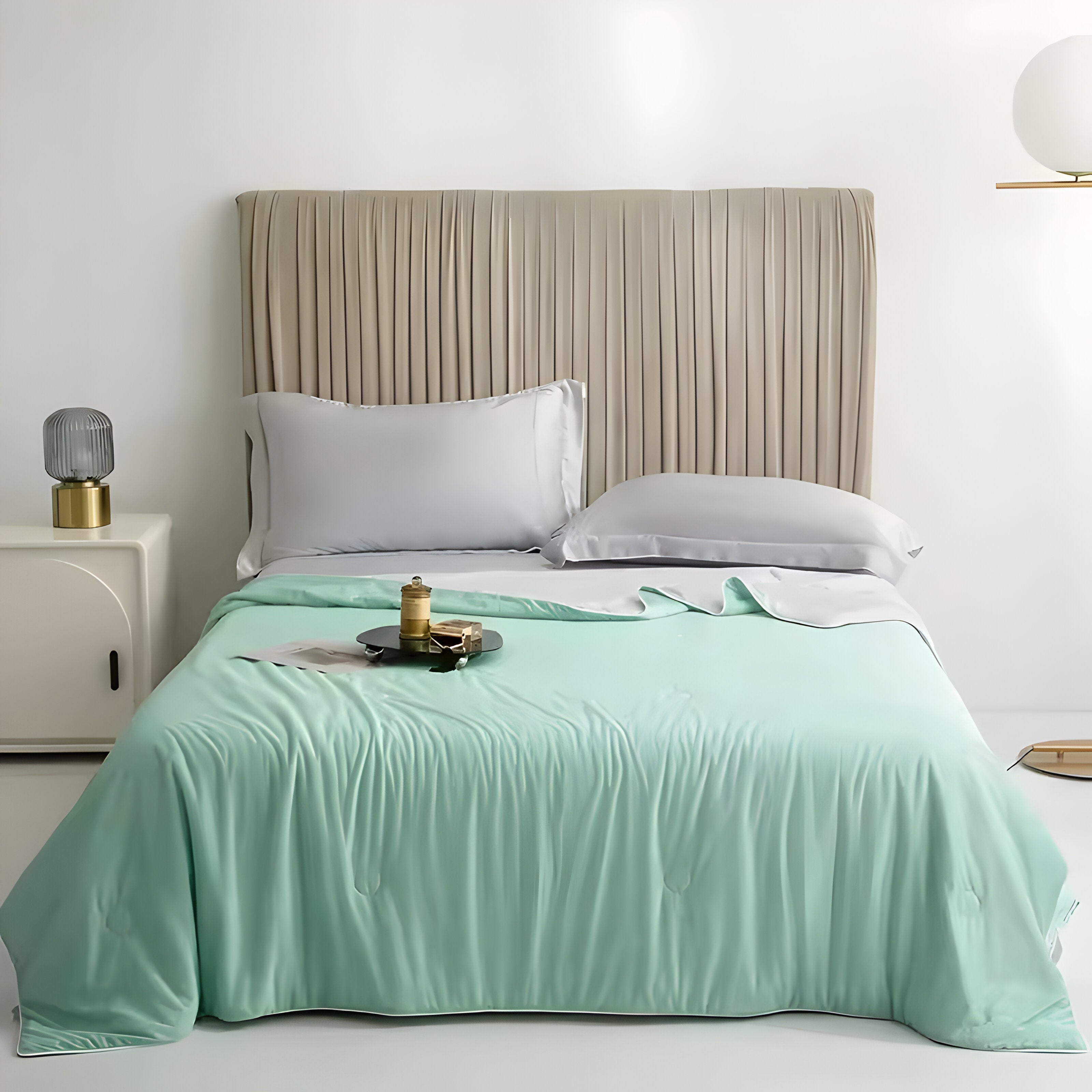 Aline | Plaid Estivo - Comfort Termico - Aqua Verde - Blanket Blankets - Concept Palermo