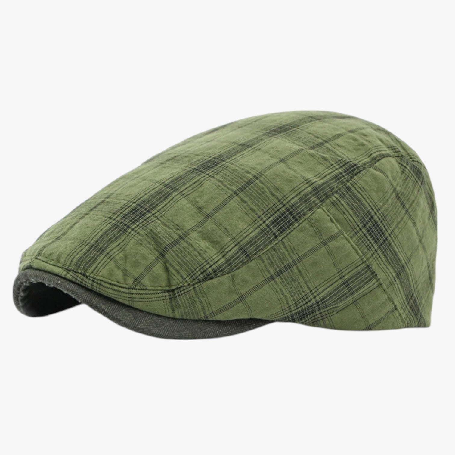 Sevyn | Berretto Tartan Retro in Cotone - verde - caps mens cap - Concept Palermo