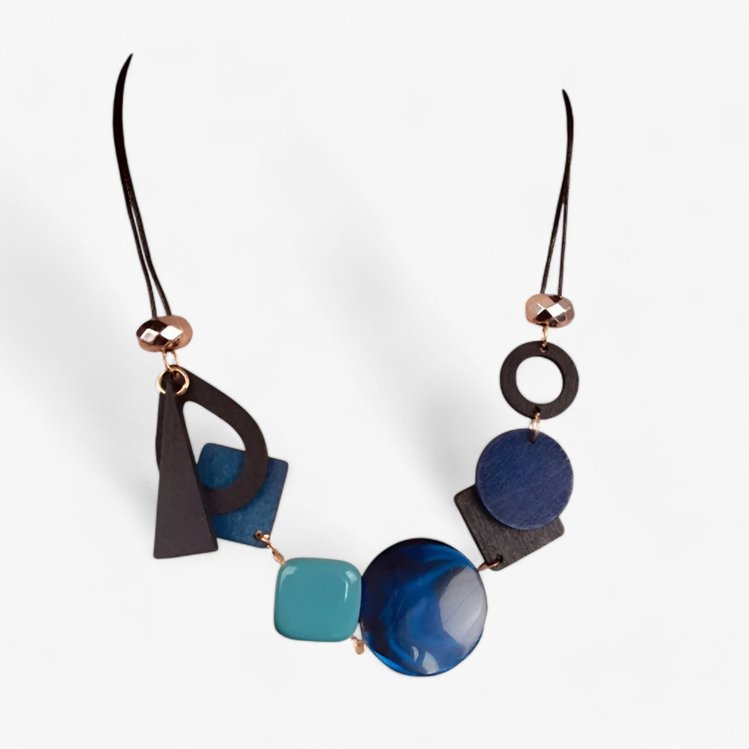 Alina | Collana con pendente geometrico vintage - Eleganza etnica fatta a mano - Blu - Gift Gifts for women necklace for men NECKLACES - Concept Palermo