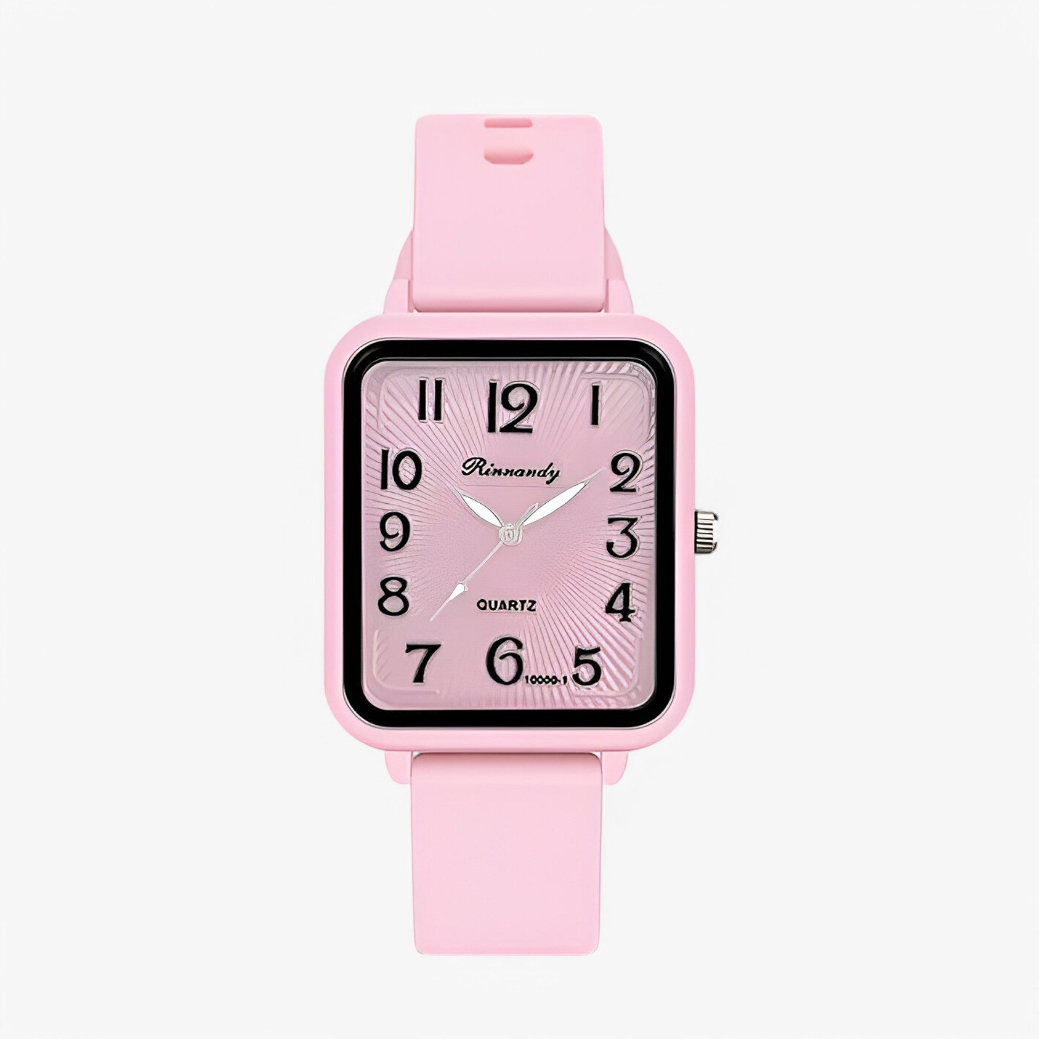 Clara | Orologio Digitale Rettangolare con Cinturino in Silicone - rosa - - Concept Palermo