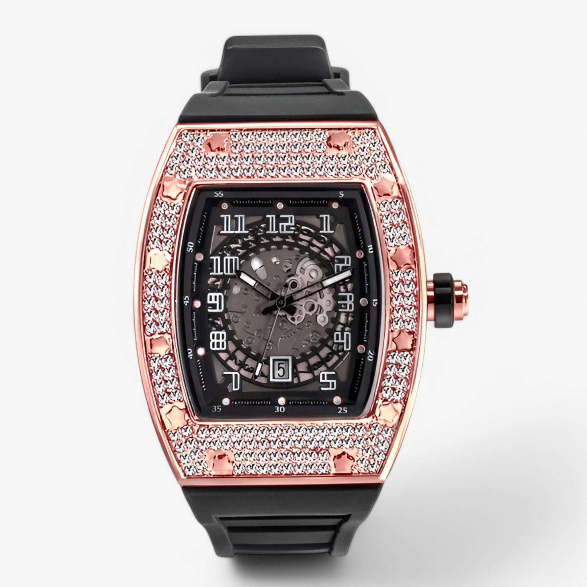 Leonardo | Orologio Tonneau di lusso - Rosso - - Concept Palermo