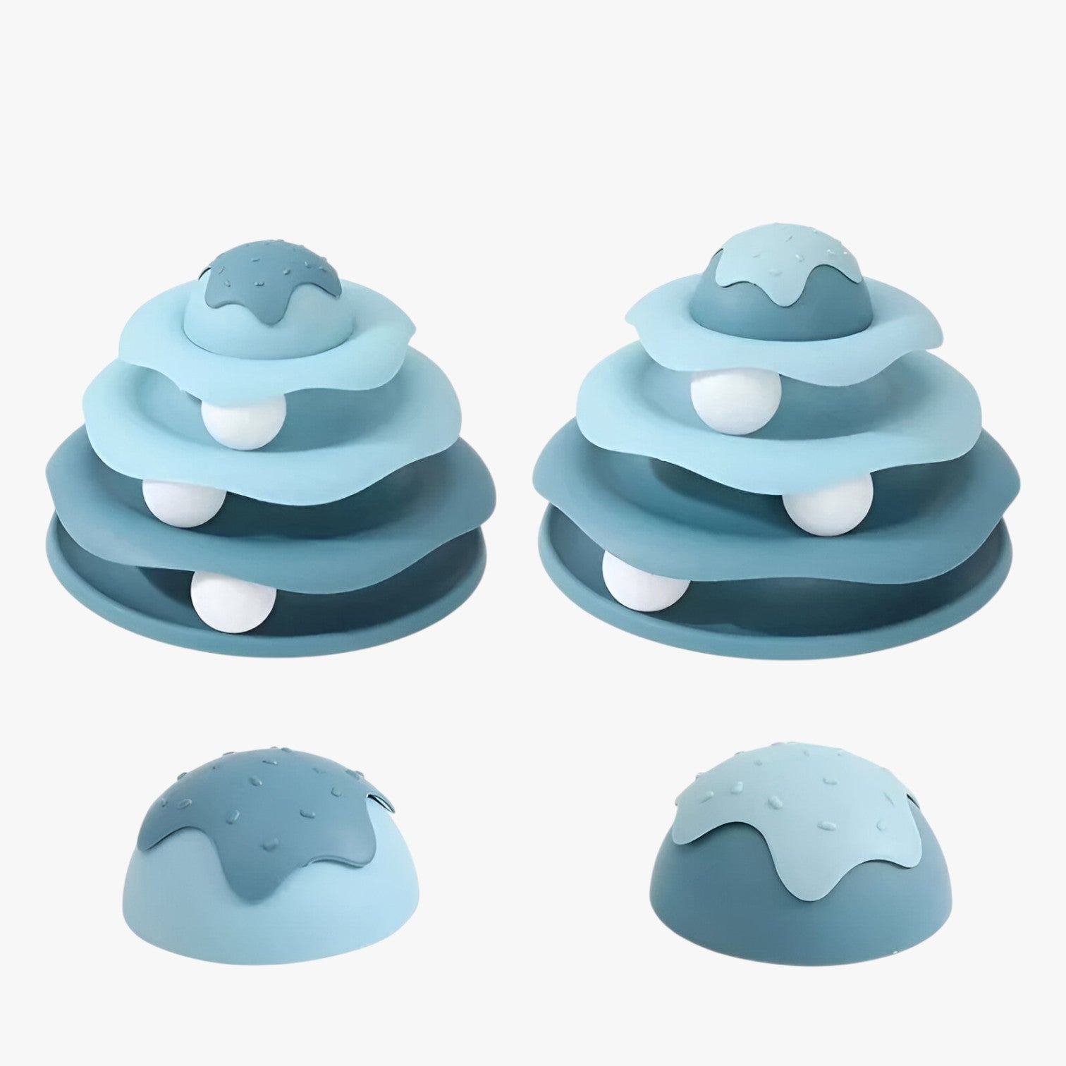 Clover | Torre Interattiva a 4 Piani – Gioco Divertente per Gatti Attivi - blu casual - pet PET SUPPLIES petproduct Pets - Concept Palermo