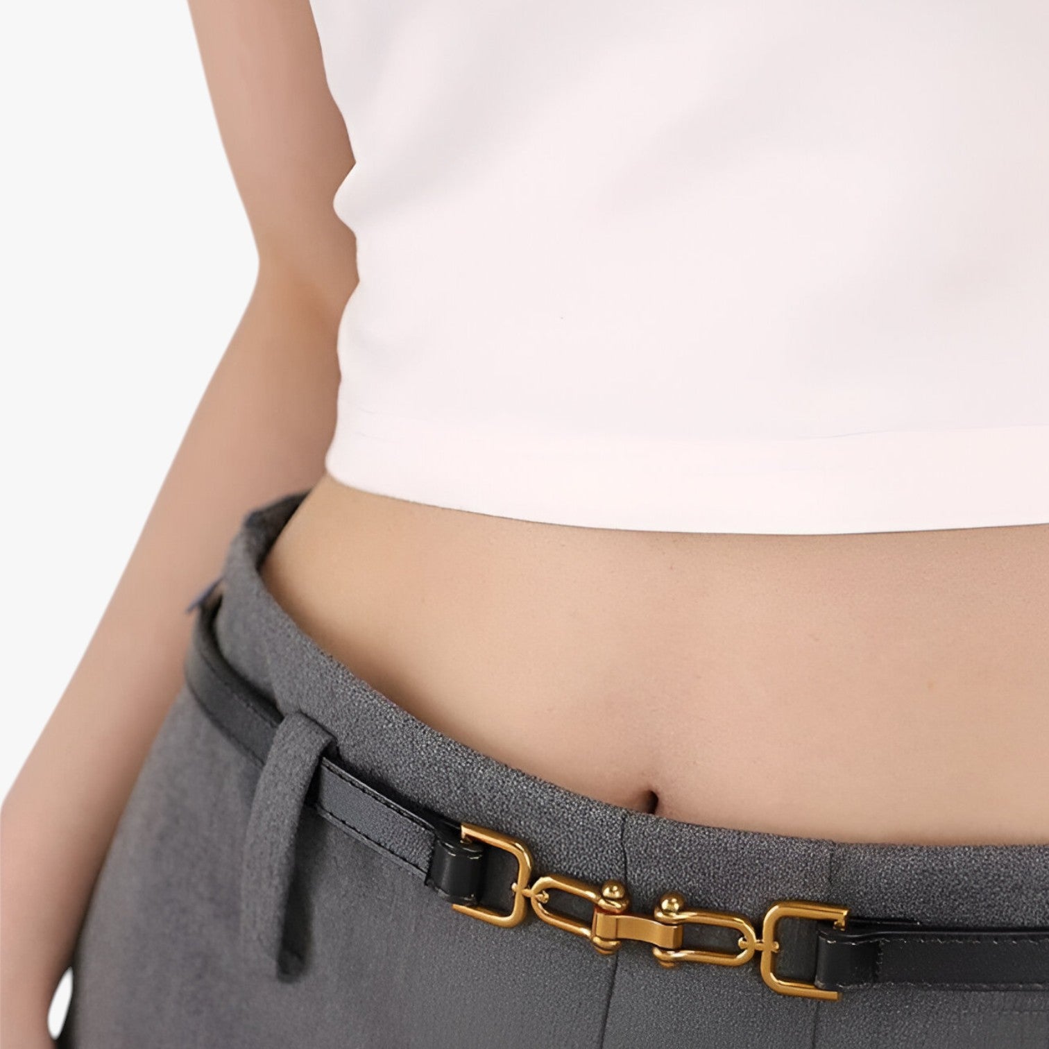 Alora | Cintura sottile in pelle in stile coreano - - Belts waist belt for women Womens belt - Concept Palermo