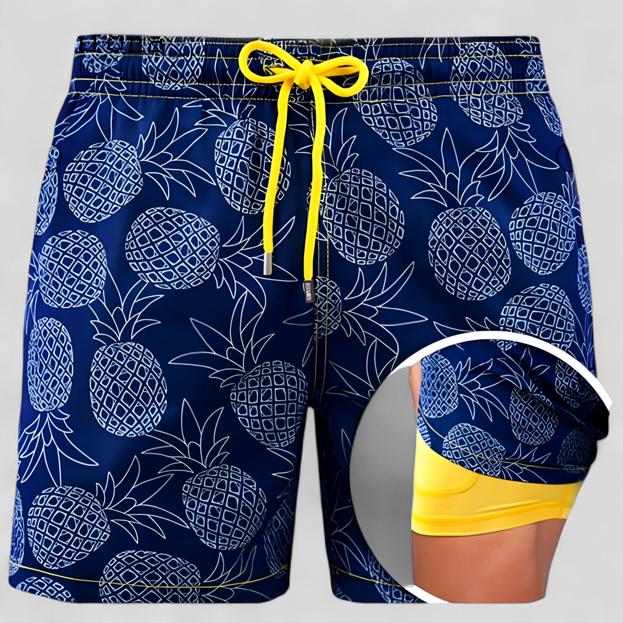 Cesare | Costume Uomo Asciugatura Rapida con Tasche - Blu 2 - abbigliamento mare cintura con cordino costume da bagno costume da bagno rapido costume da bagno uomo costume elegante costume per attività acquatiche nuoto e sport acquatici shorts da nuoto tasca interna costume - Concept Palermo
