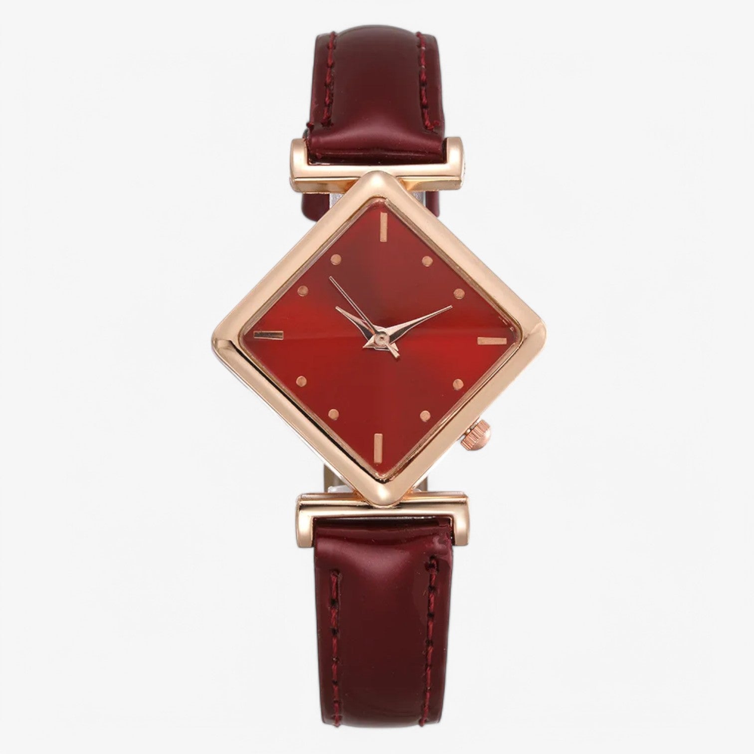 Aileen | Orologio di Lusso in Pelle – Eleganza Senza Tempo & Comfort - Rosso - ladies watch watch watch for women women watch - Concept Palermo
