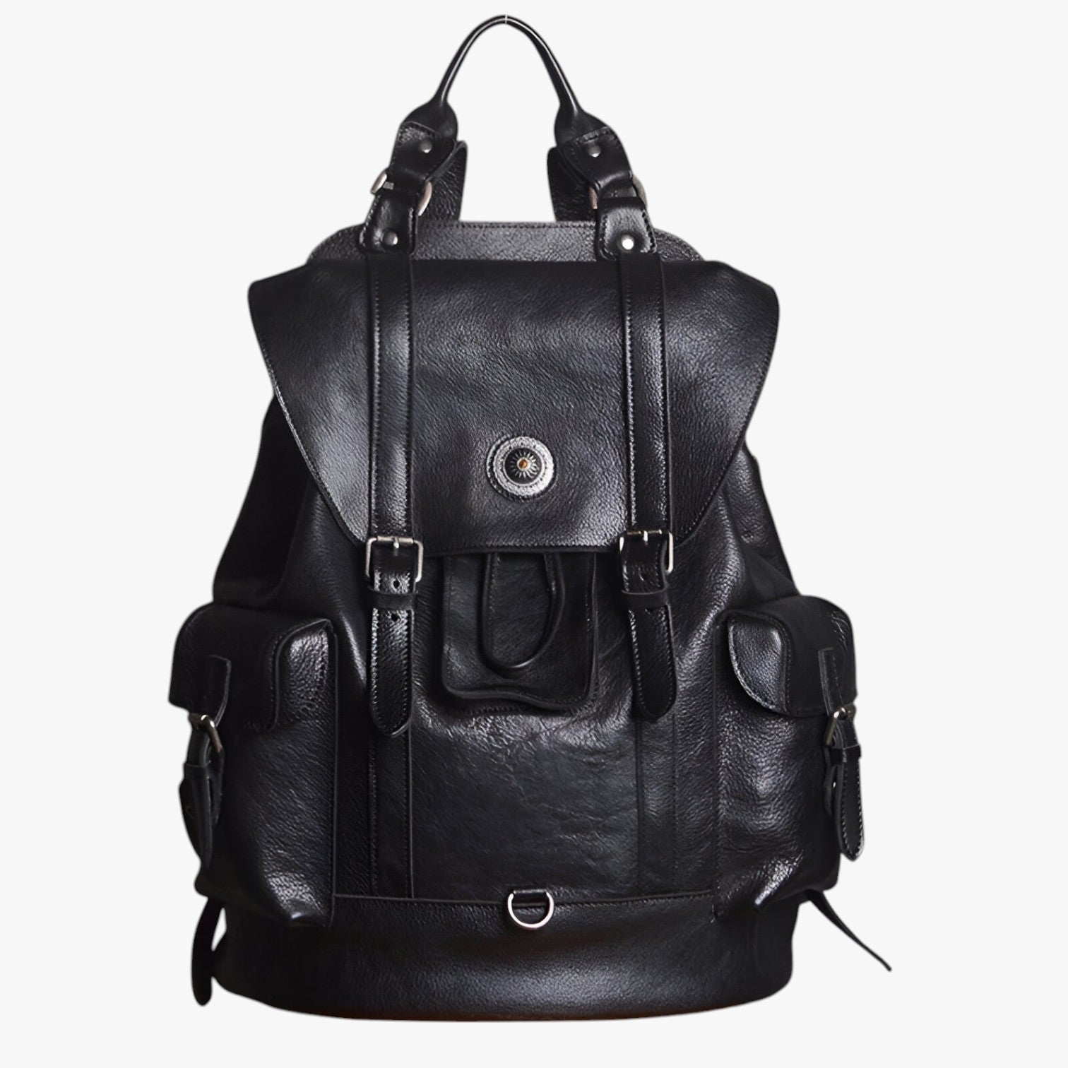 Freddie | Borsa da viaggio in pelle – Elegante, spaziosa e impermeabile - Nero 15 pollici - Backpacks Bags mens bag - Concept Palermo