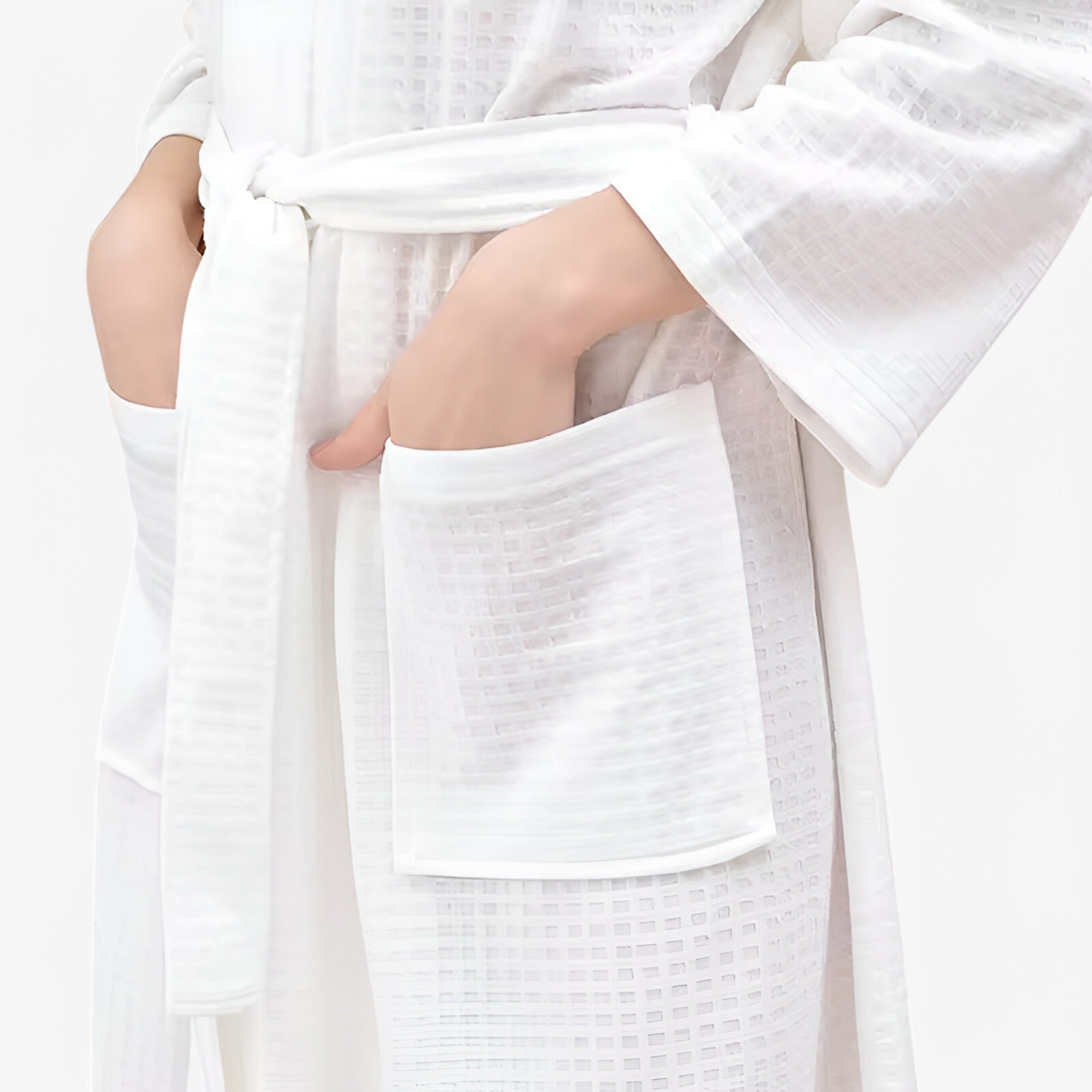 Nova | Accappatoio da Donna Elegante con Cintura - Bianco - - Concept Palermo