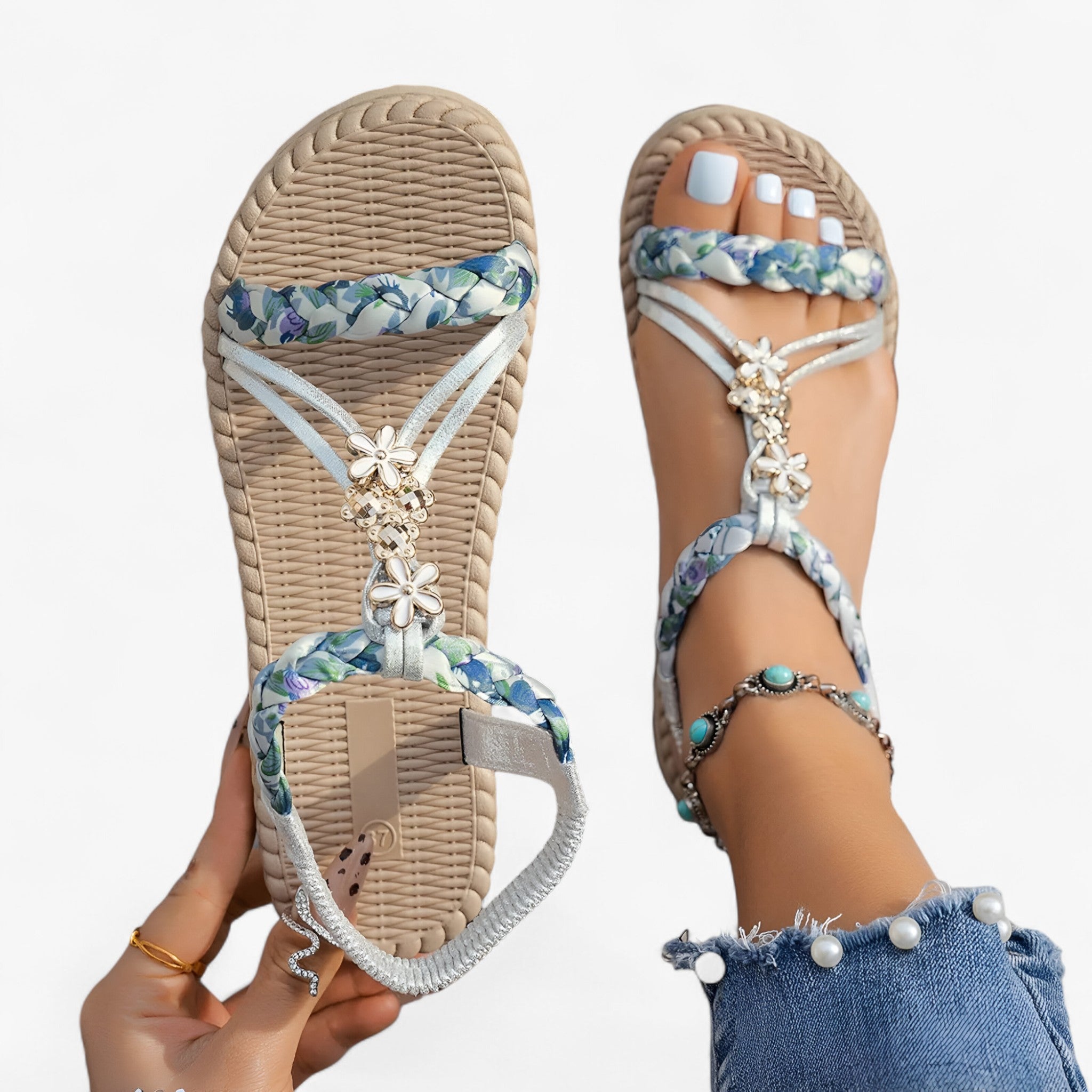 Rossi | Sandali Estivi con Zeppa - - - Concept Palermo