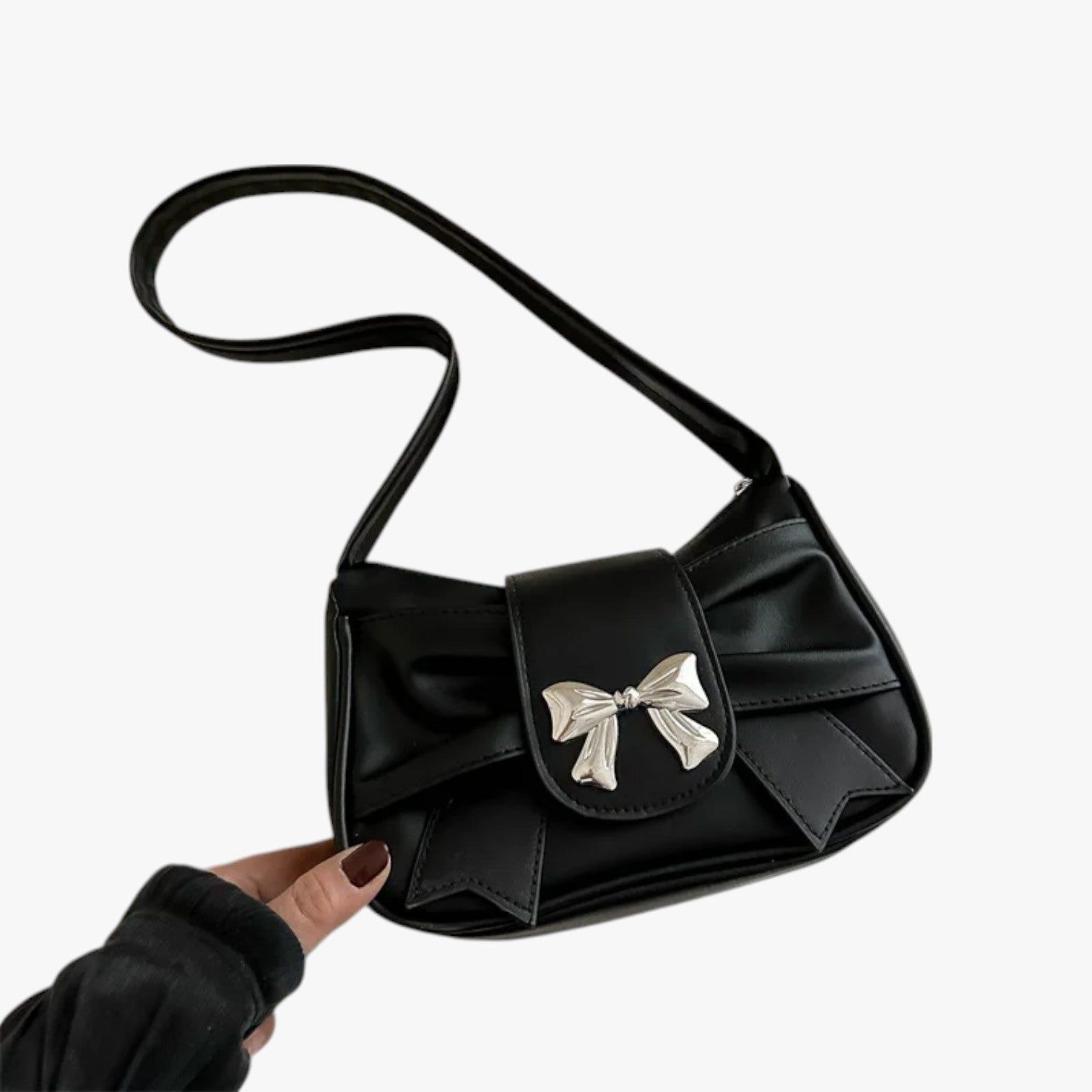 Alilie | Pochette elegante da donna – Borsa compatta ed elegante - nero - Bags Shoulder Bags Women's shoulder bag - Concept Palermo