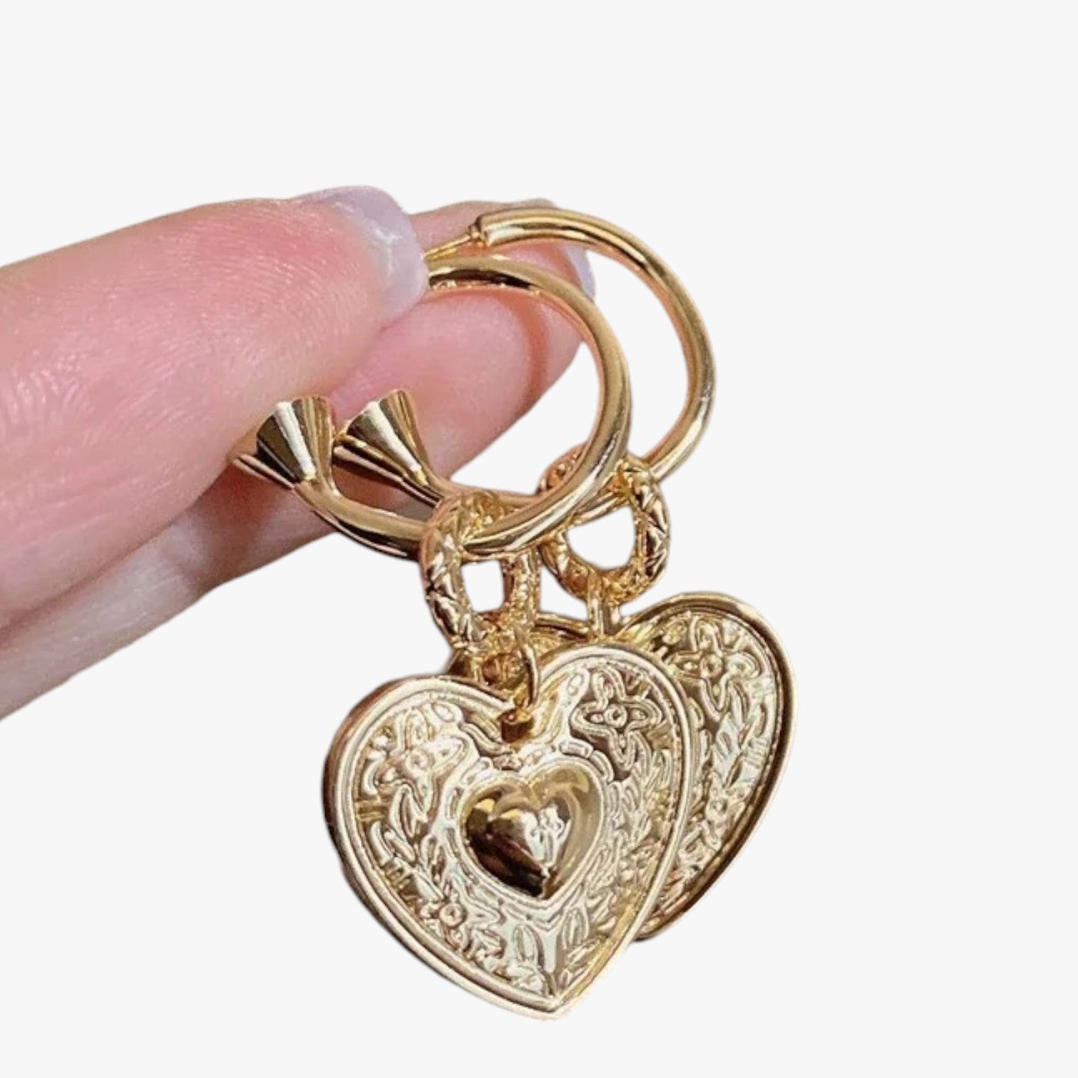 Martha | Eleganti orecchini a forma di cuore retrò - - EARRINGS Earrings for Women Girls New Fashion Earrings womens earring - Concept Palermo